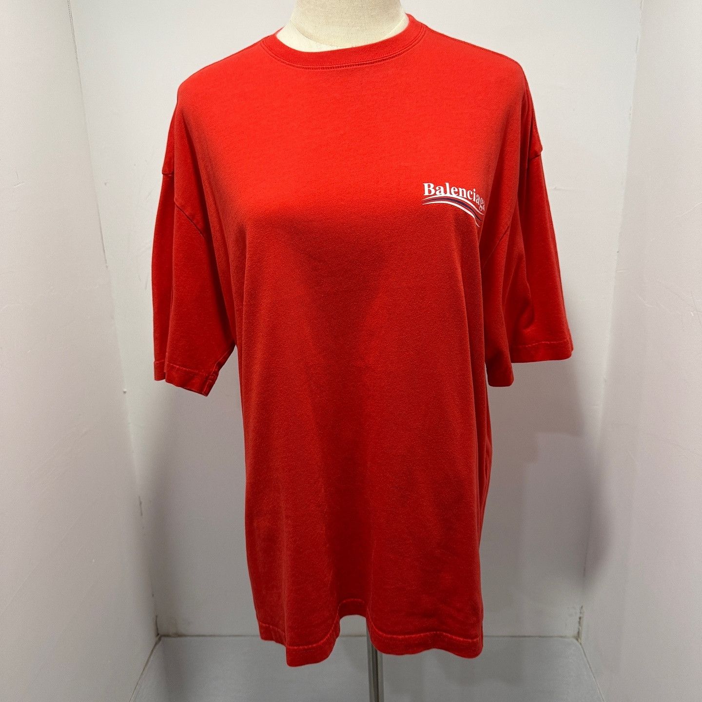 Balenciaga Balenciaga Logo Print T-Shirt Red Size S Size S / US 4 / IT 40 - 1 Thumbnail