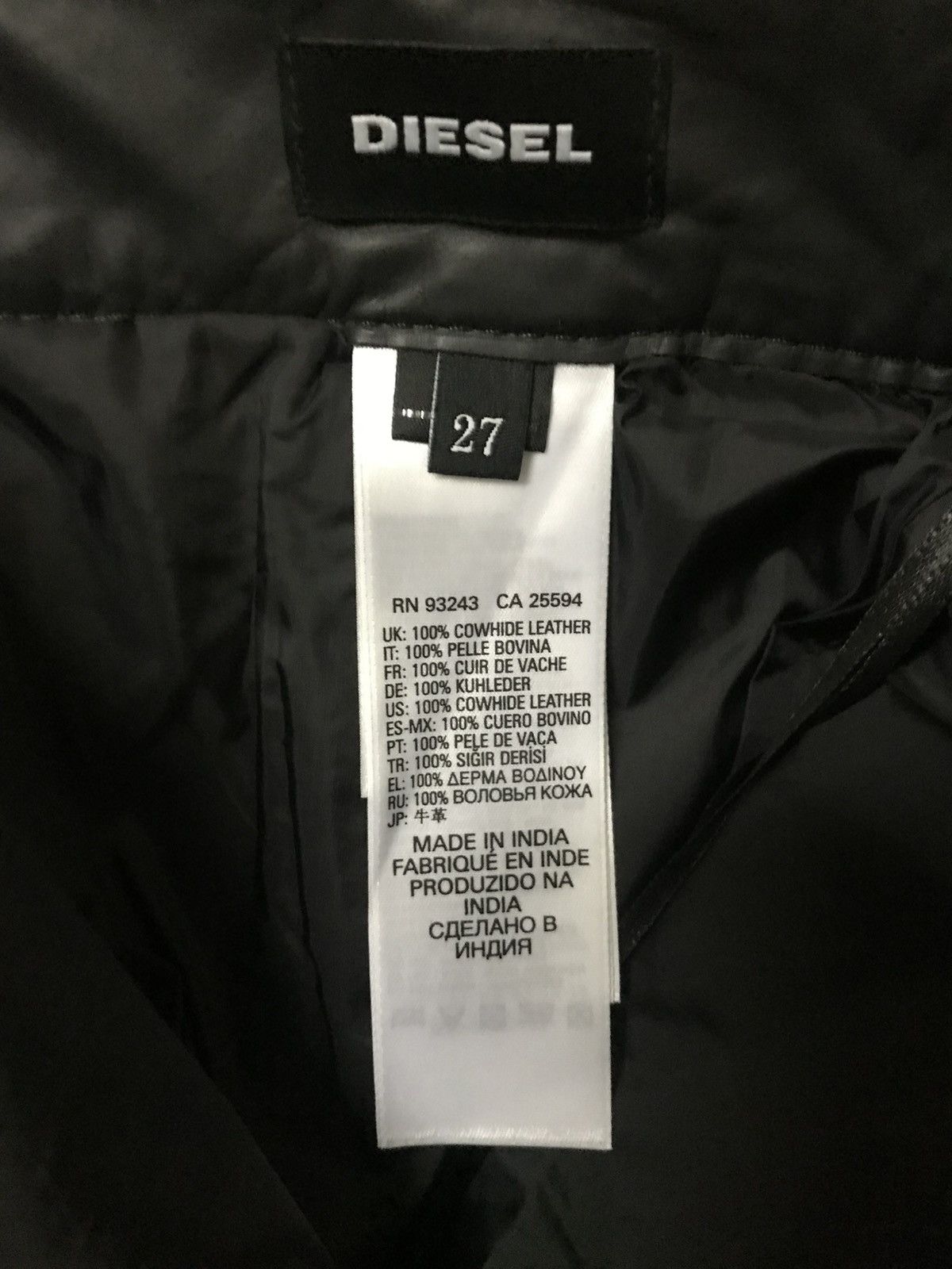 Diesel Diesel P-MONTE-L leather trousers Size US 27 - 6 Thumbnail