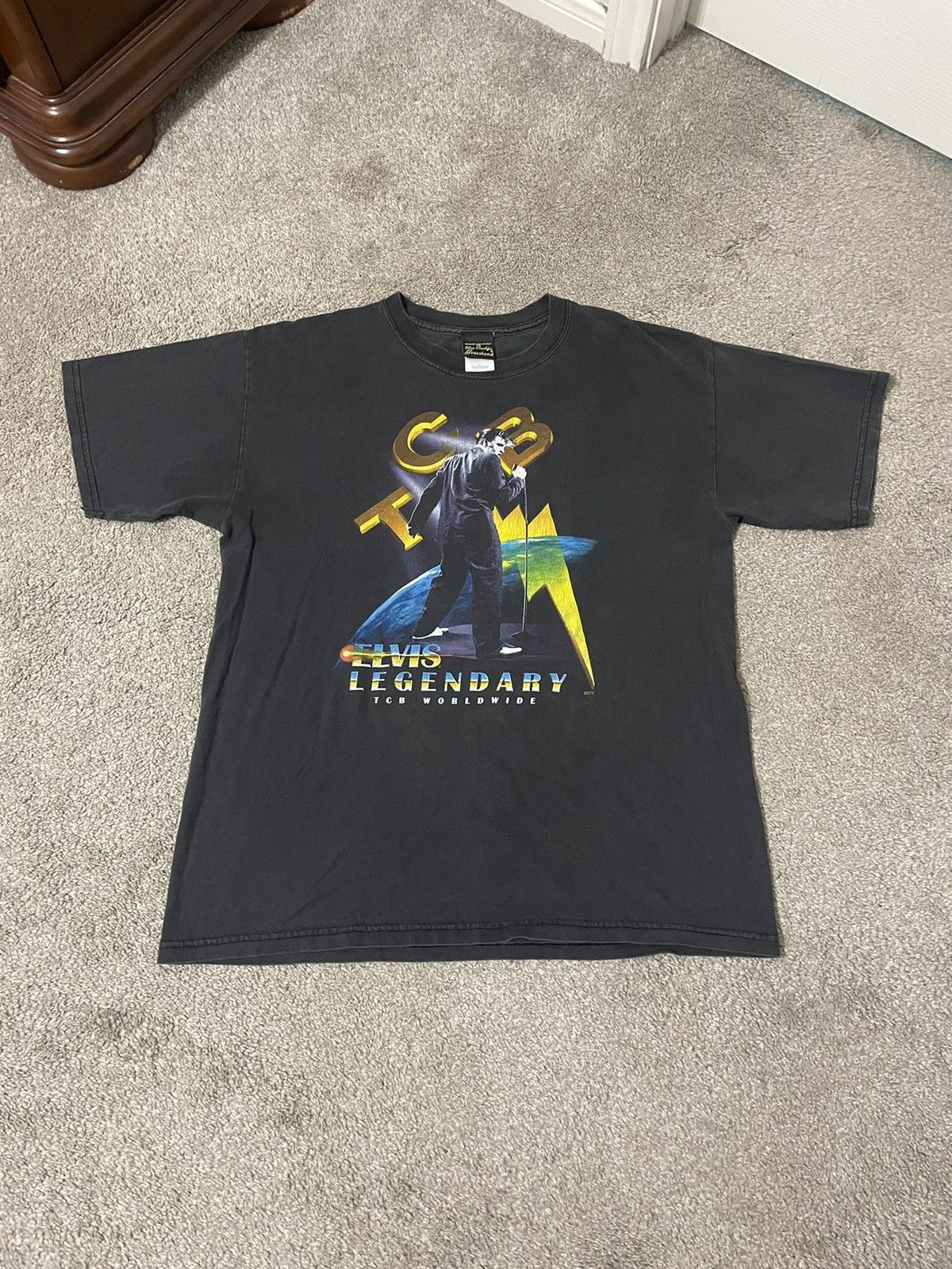 Band Tees × Vintage Vintage 90s Elvis Presley Graphic Tee Shirt Mens Size Large Size US L / EU 52-54 / 3 - 2 Thumbnail