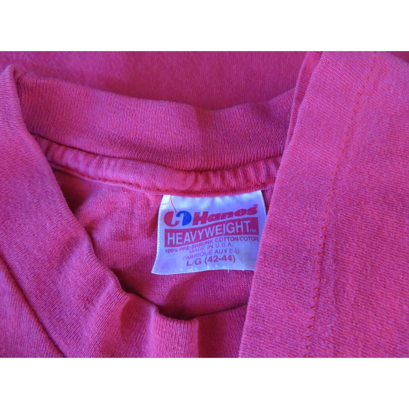Hanes 90s Chicago Bulls Red White Black T-shirt Sz L Hanes Size US L / EU 52-54 / 3 - 3 Thumbnail