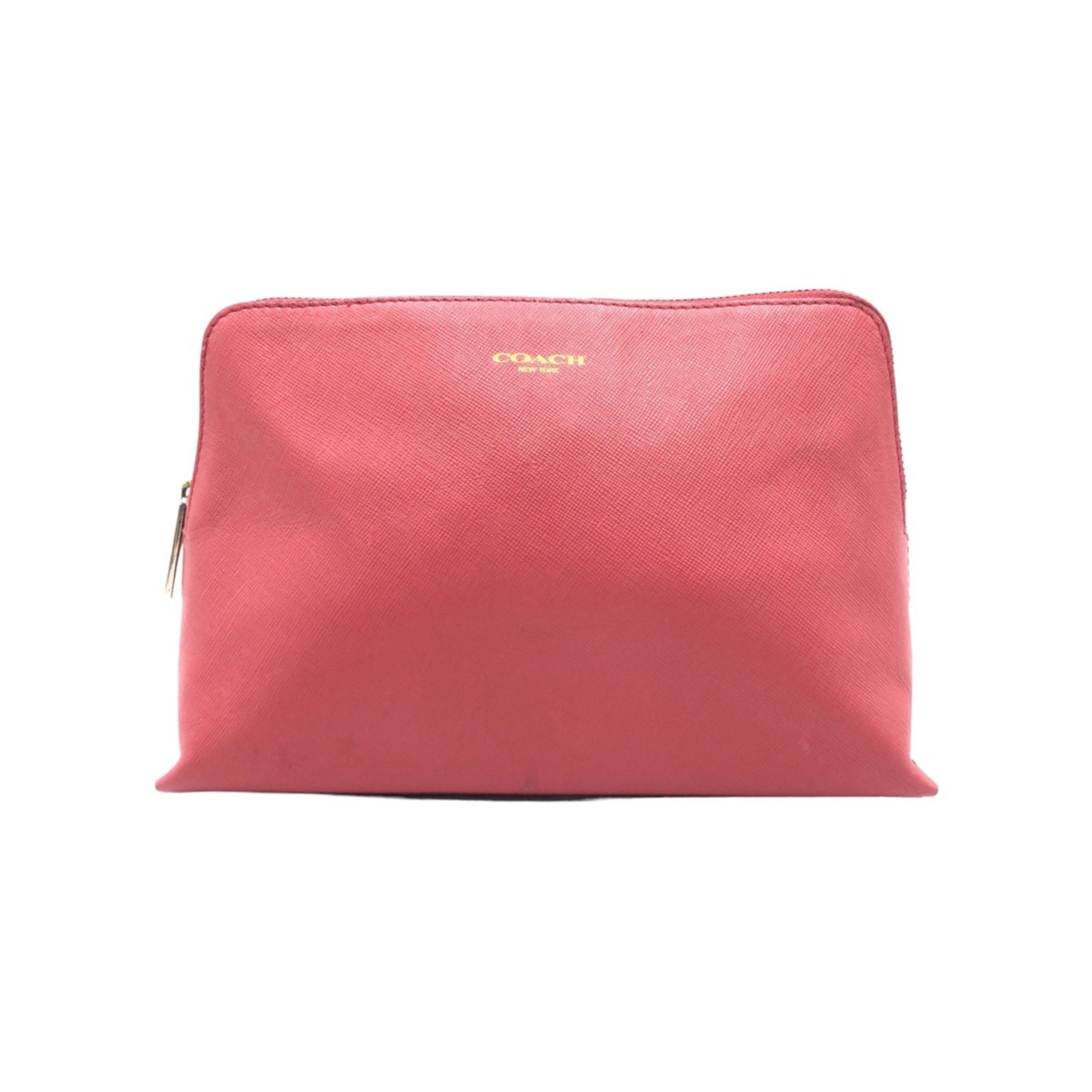 Coach COACH Pink Gold Hardware Calfskin Pouch for Women Size ONE SIZE - 1 Thumbnail