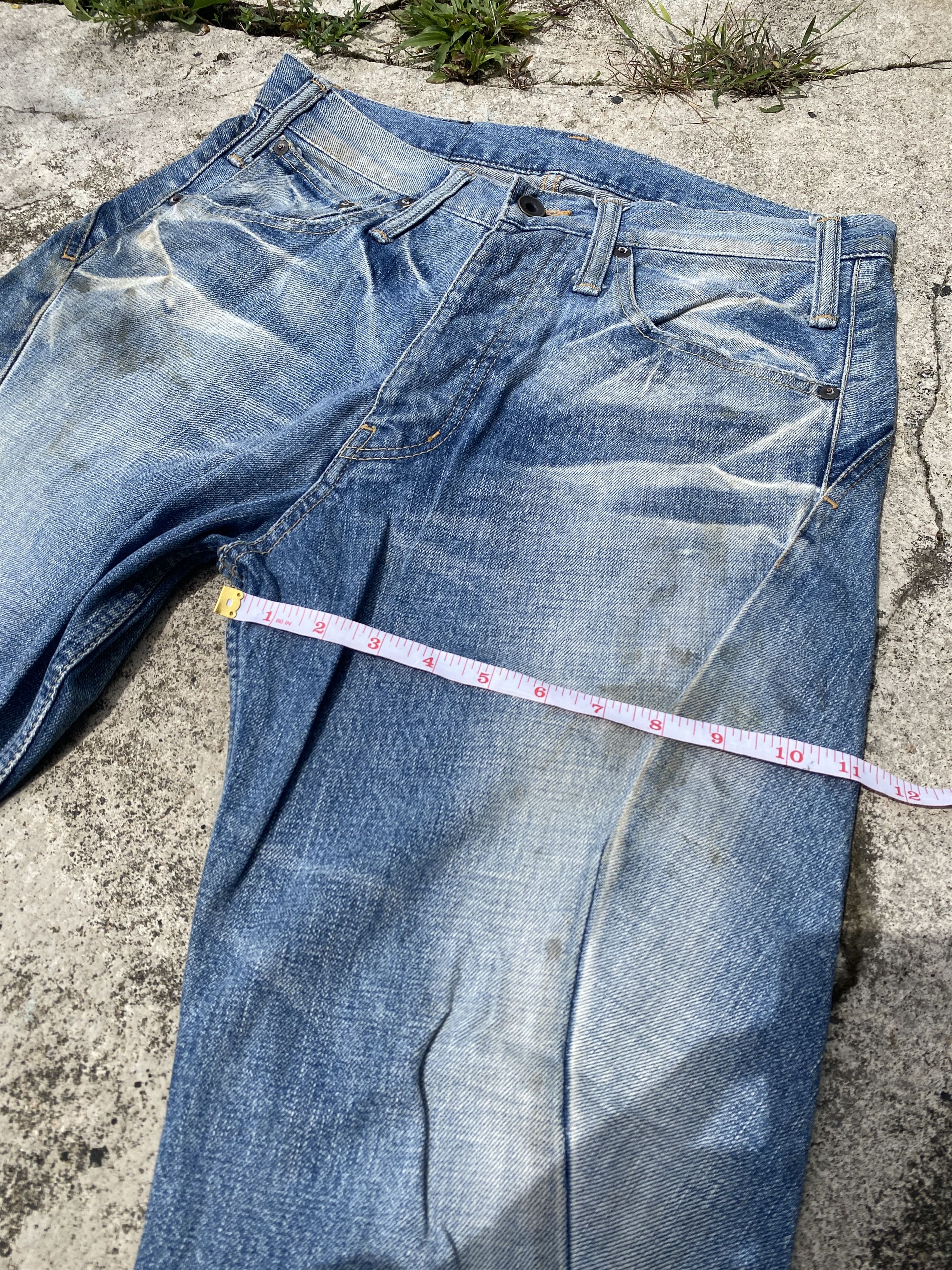 Le Grande Bleu (L.G.B.) GRAIL 💥 LGB BLUE WASH DISTRESSED JEANS Size US 29 - 14 Thumbnail