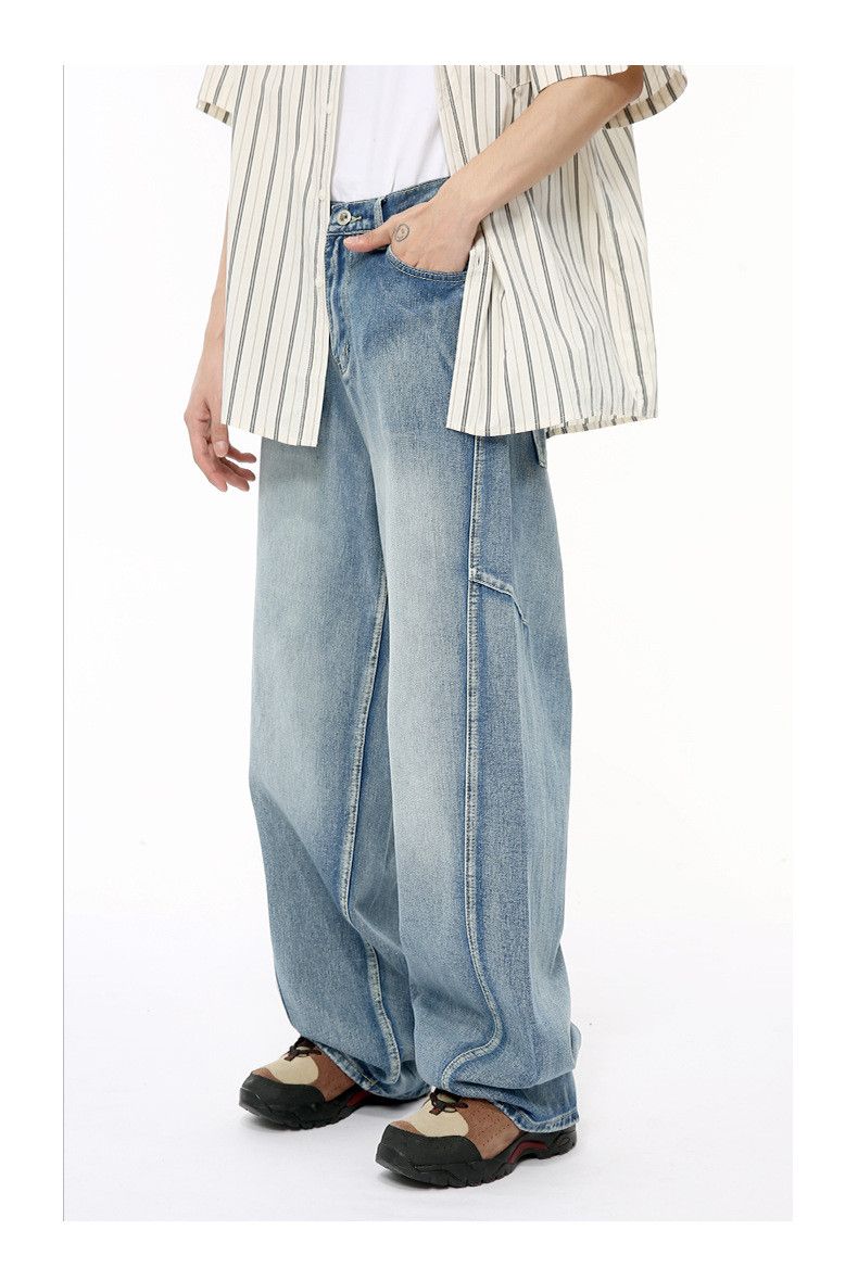 Japanese Brand American style multi-layered patchwork loose jeans Size US 32 / EU 48 - 4 Thumbnail