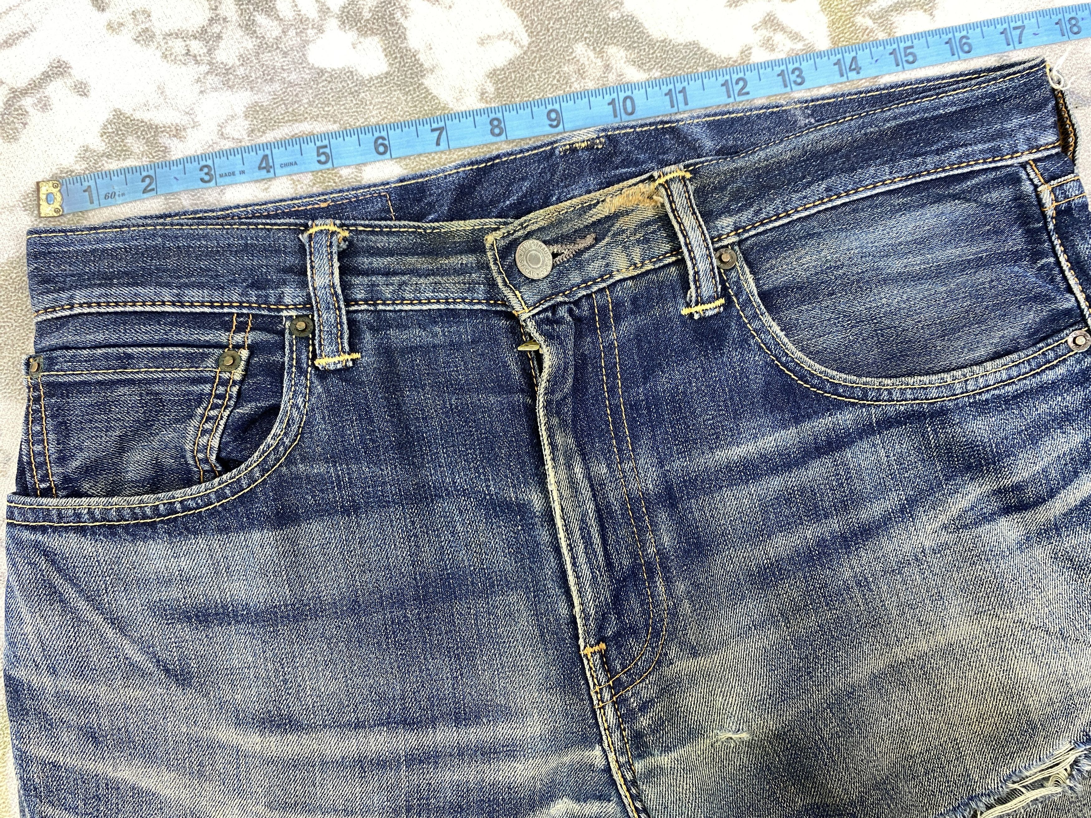 Japanese Brand Distressed Blue Levi's 502 Jeans 34x28.5 Denim -SJ157 Size US 34 / EU 50 - 5 Thumbnail
