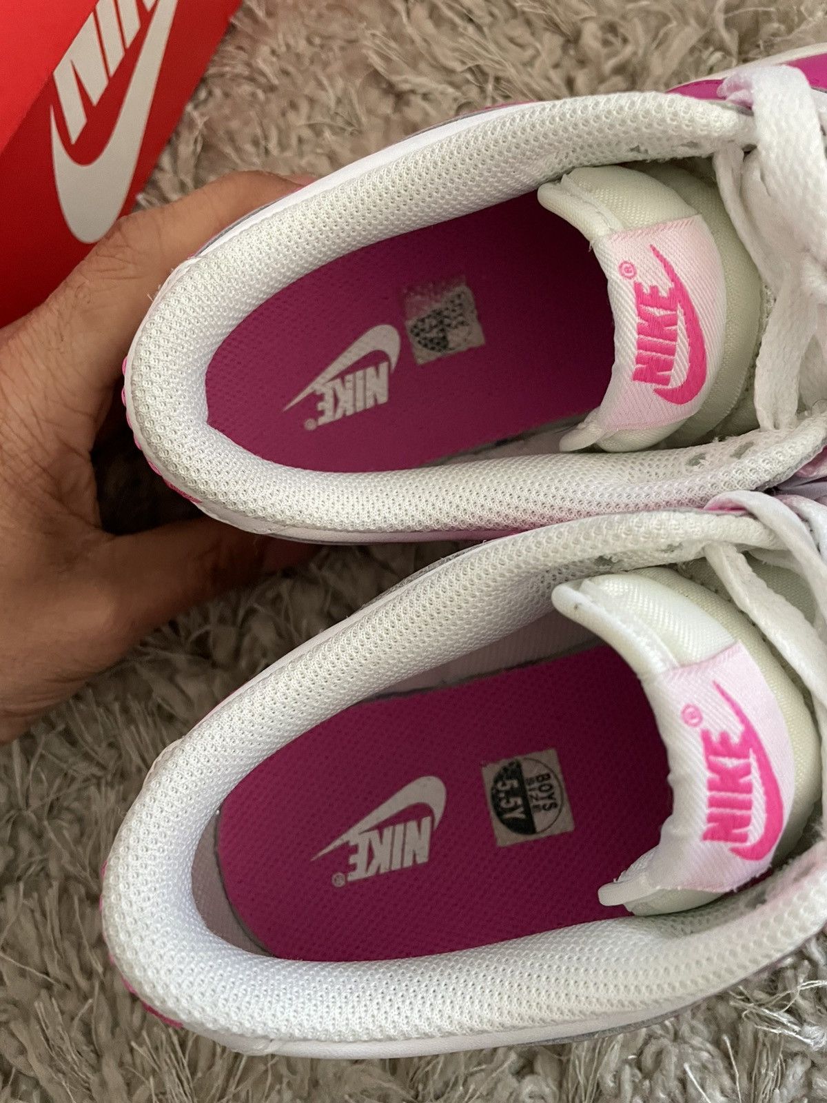 Nike Nike Dunk Low Laser Fushsia Size US 5.5 / EU 38 - 9 Thumbnail