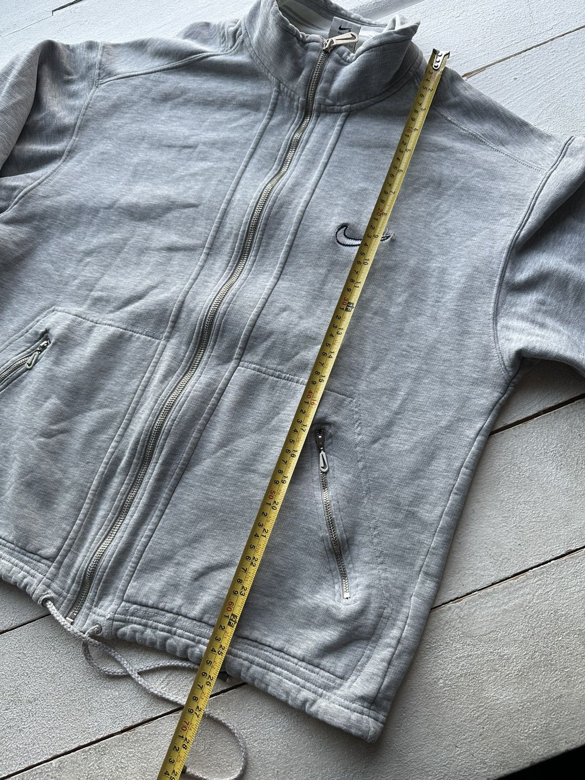 Vintage 🚨90s Nike Big Logo Swoosh Gray Oversized Sweatshirt y2k rare Size US S / EU 44-46 / 1 - 22 Thumbnail