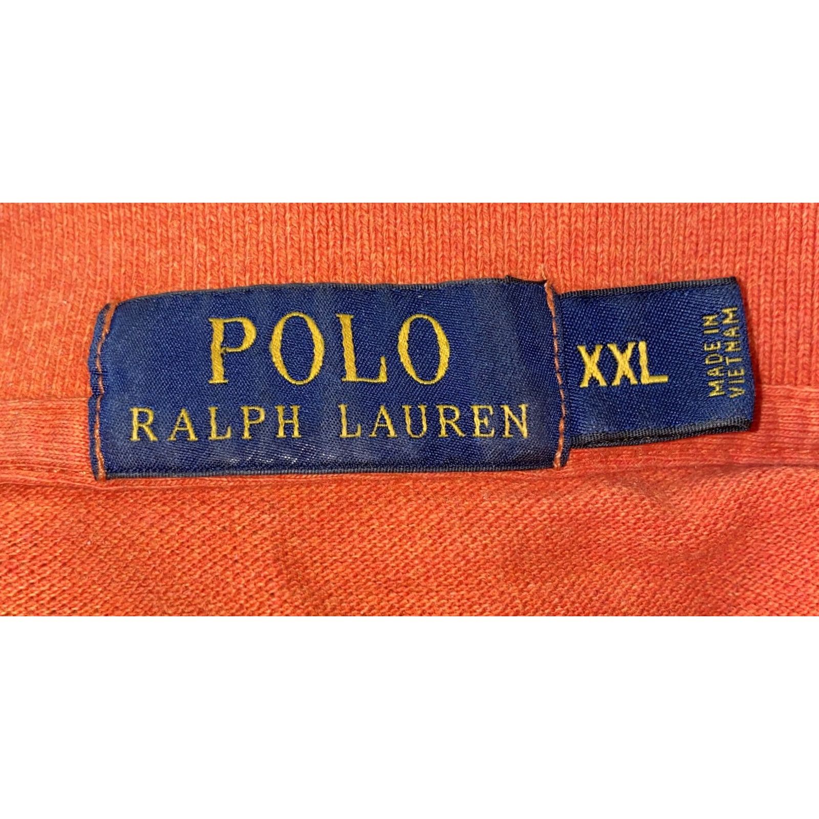 Polo Ralph Lauren Polo Ralph Lauren Mens Polo Shirt Short Sleeve Orange 2XL Golf Shirt Regular Cotton Vintage: No Size US XXL / EU 58 / 5 - 5 Thumbnail