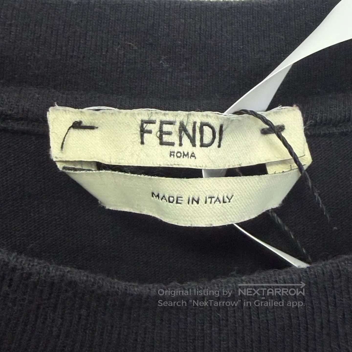 Fendi FENDI Flock Letter Logo Short Sleeve| Size US XXS / EU 40 - 2 Thumbnail