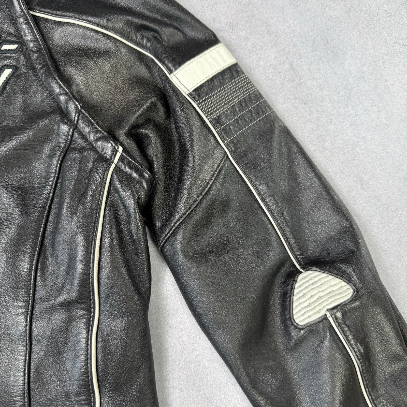 Harley Davidson Harley Davidson Leather Racing Jacket Women's Vintage Y2K Size XS / US 0-2 / IT 36-38 - 18 Thumbnail