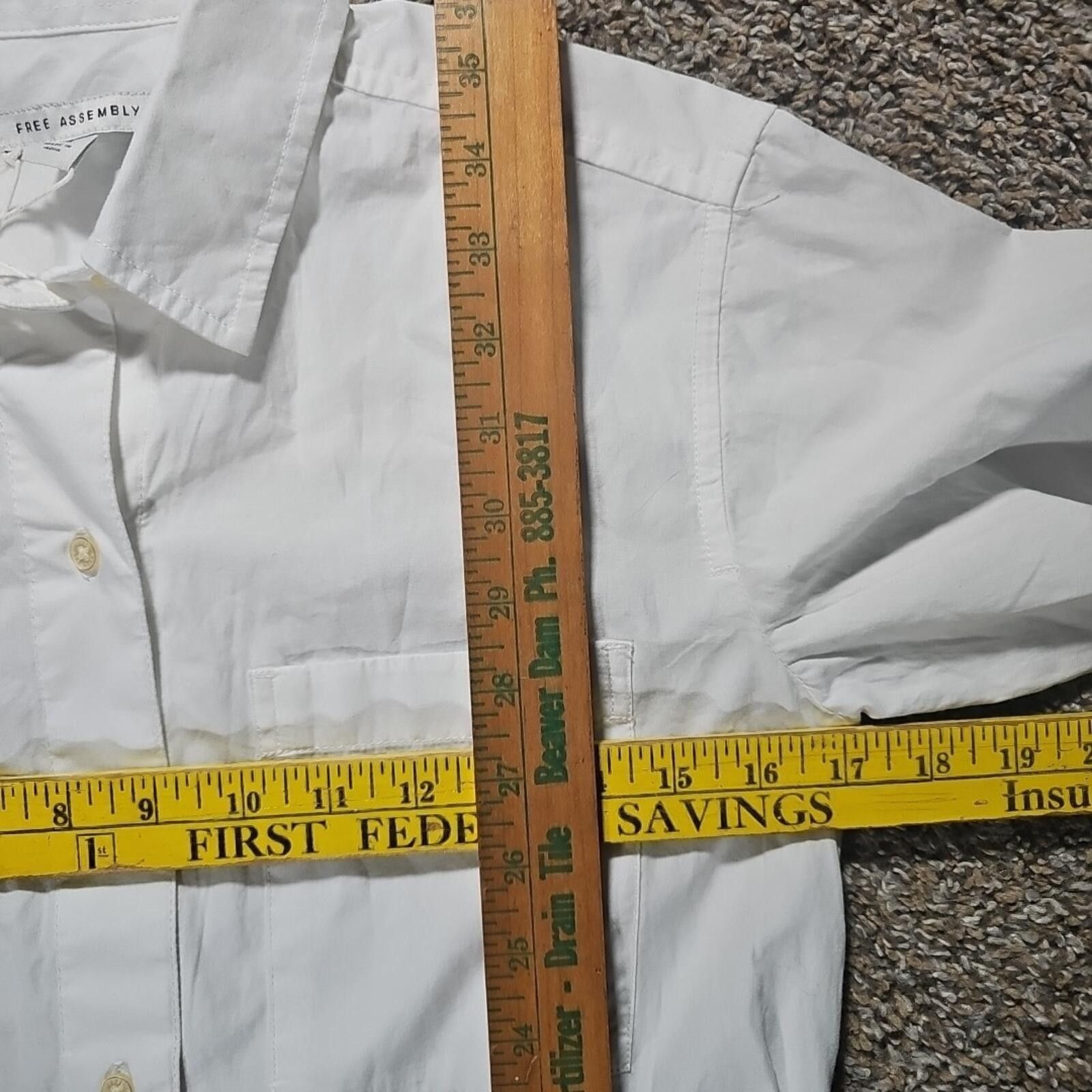 Other Free Assembly XS NWT NWD Shirt Dress White Size XS / US 0-2 / IT 36-38 - 6 Thumbnail