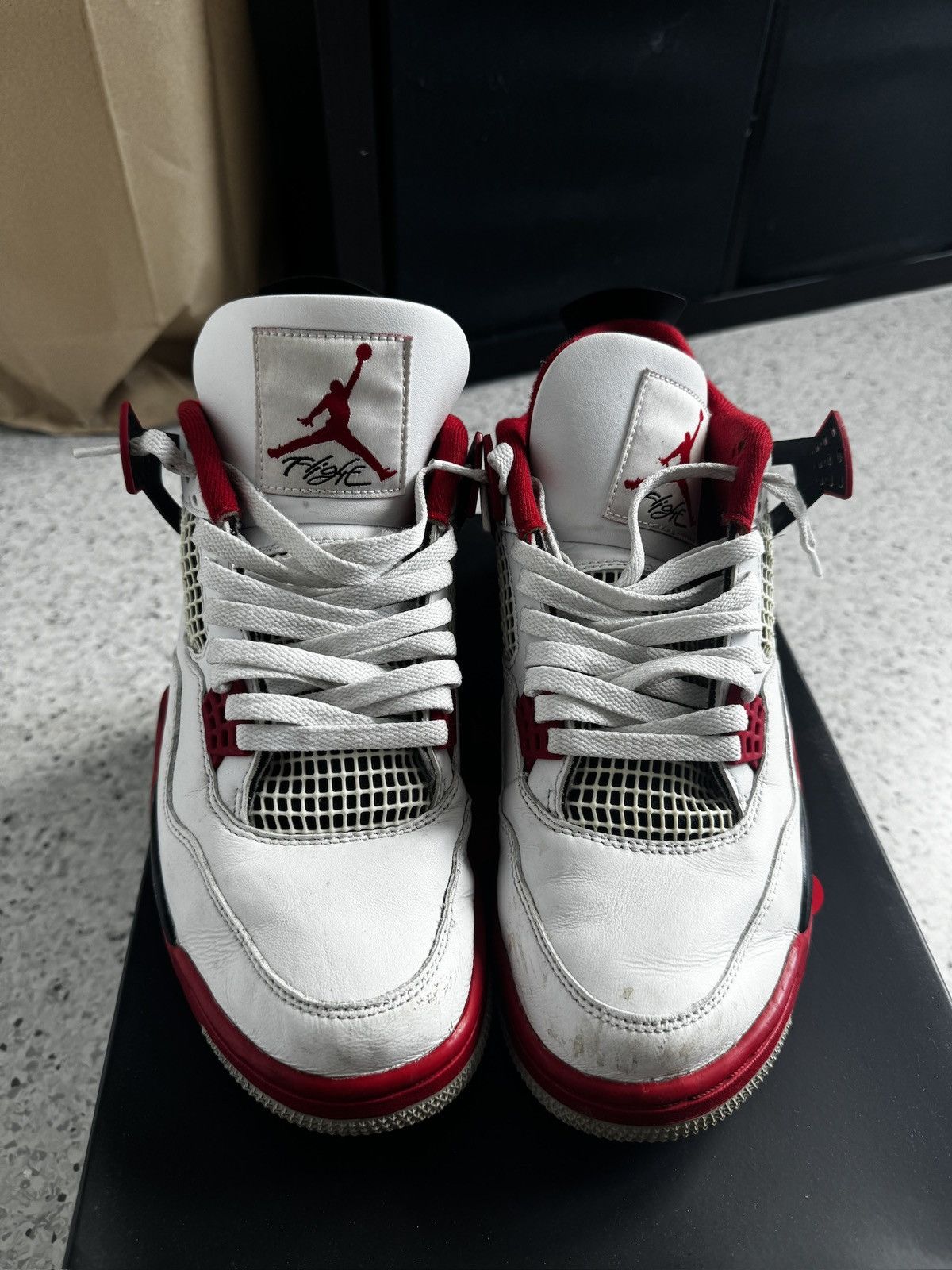 Jordan Brand × Nike Jordan 4 Fire Red UK 8.5/ US 9.5 Size US 8.5 / EU 41-42 - 5 Thumbnail