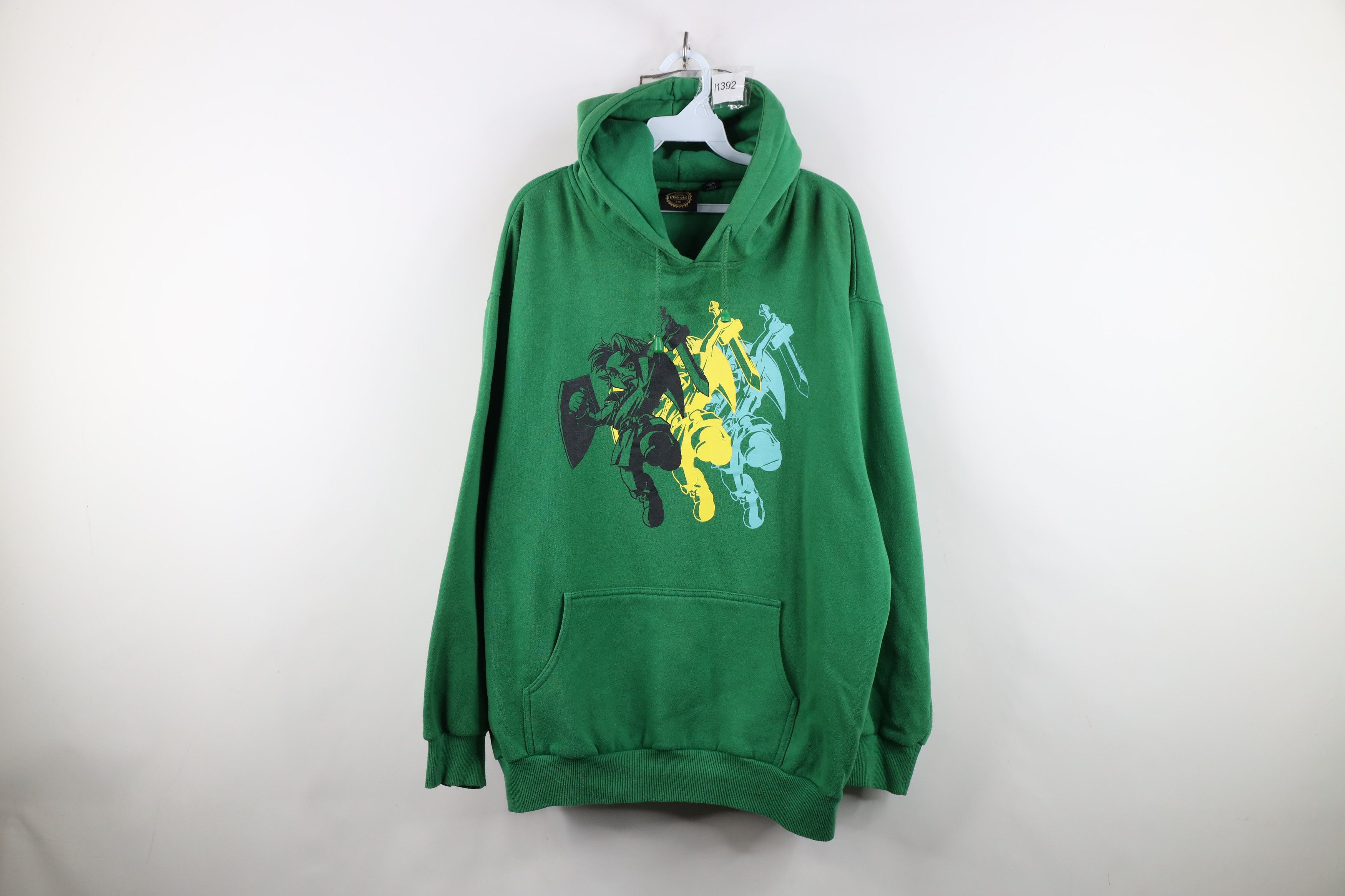 Nintendo Vintage Y2K 2006 Nintendo Zelda Game Hoodie Sweatshirt Green Size US L / EU 52-54 / 3 - 1 Thumbnail