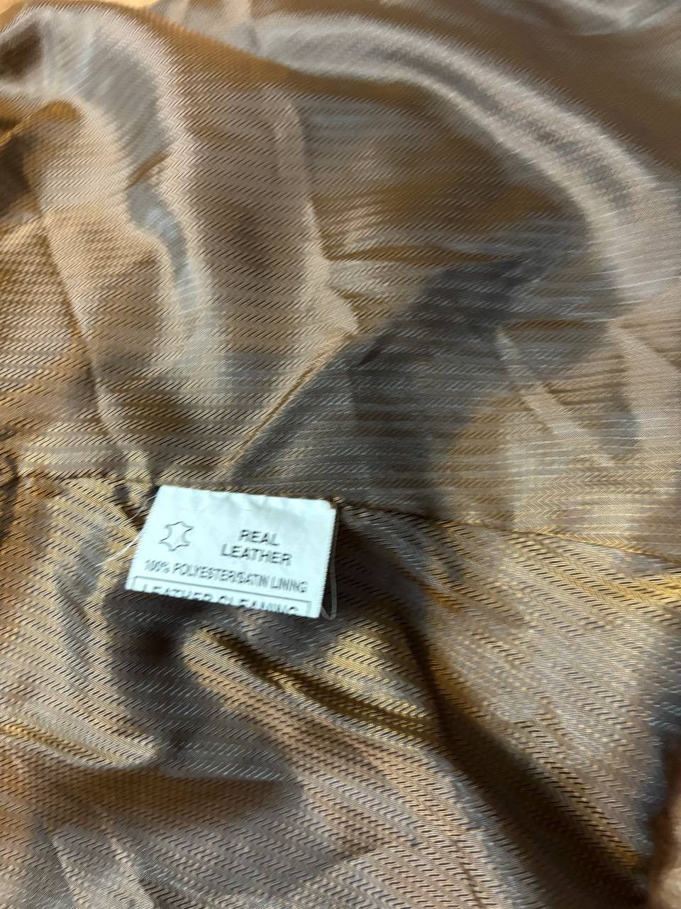 Vintage Vintage Y2K Helium Caramel Leather Avantgarde Pocket Jacket Size XL / US 12-14 / IT 48-50 - 10 Thumbnail