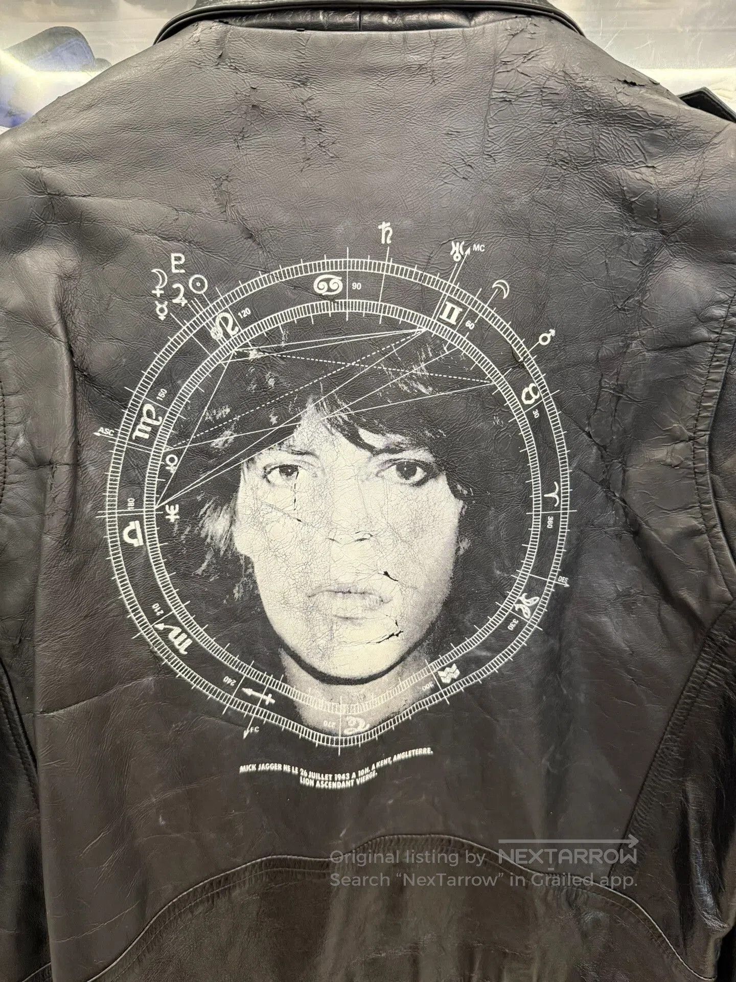 Enfants Riches Deprimes ERD 19ss Portrait Leather Jacket. Size US L / EU 52-54 / 3 - 4 Thumbnail