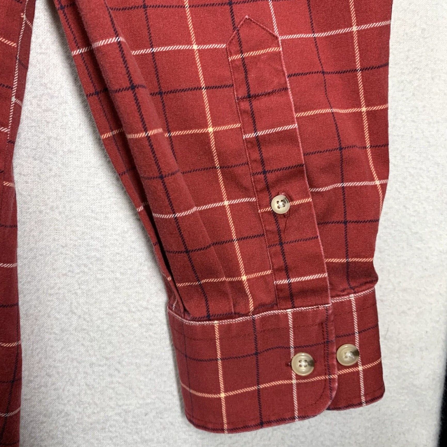 Vintage Natural Issue Men's Wrinkle-Free Plaid Button-Down Shirt 2XL Red Outdoor Classic Size US XXL / EU 58 / 5 - 5 Thumbnail