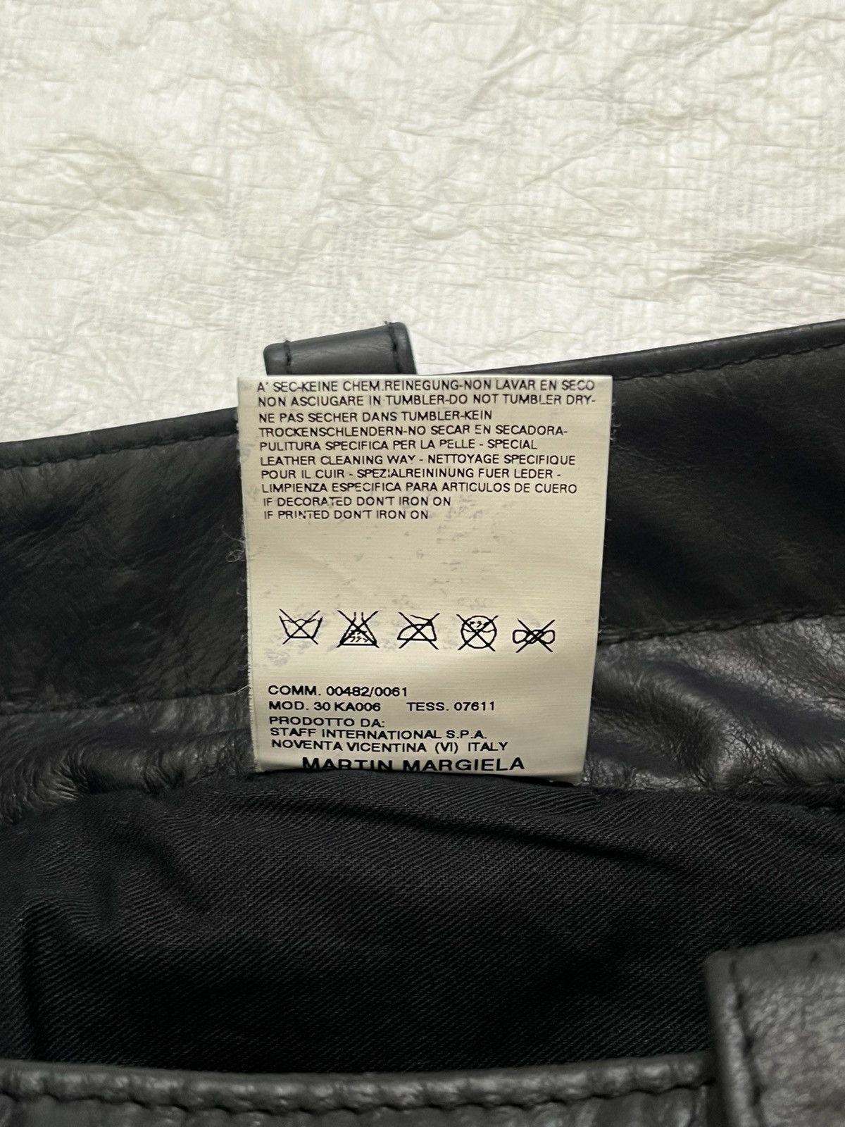 Maison Margiela Maison Margiela Spring/Summer 2006 leather biker pants Size US 31 - 12 Thumbnail