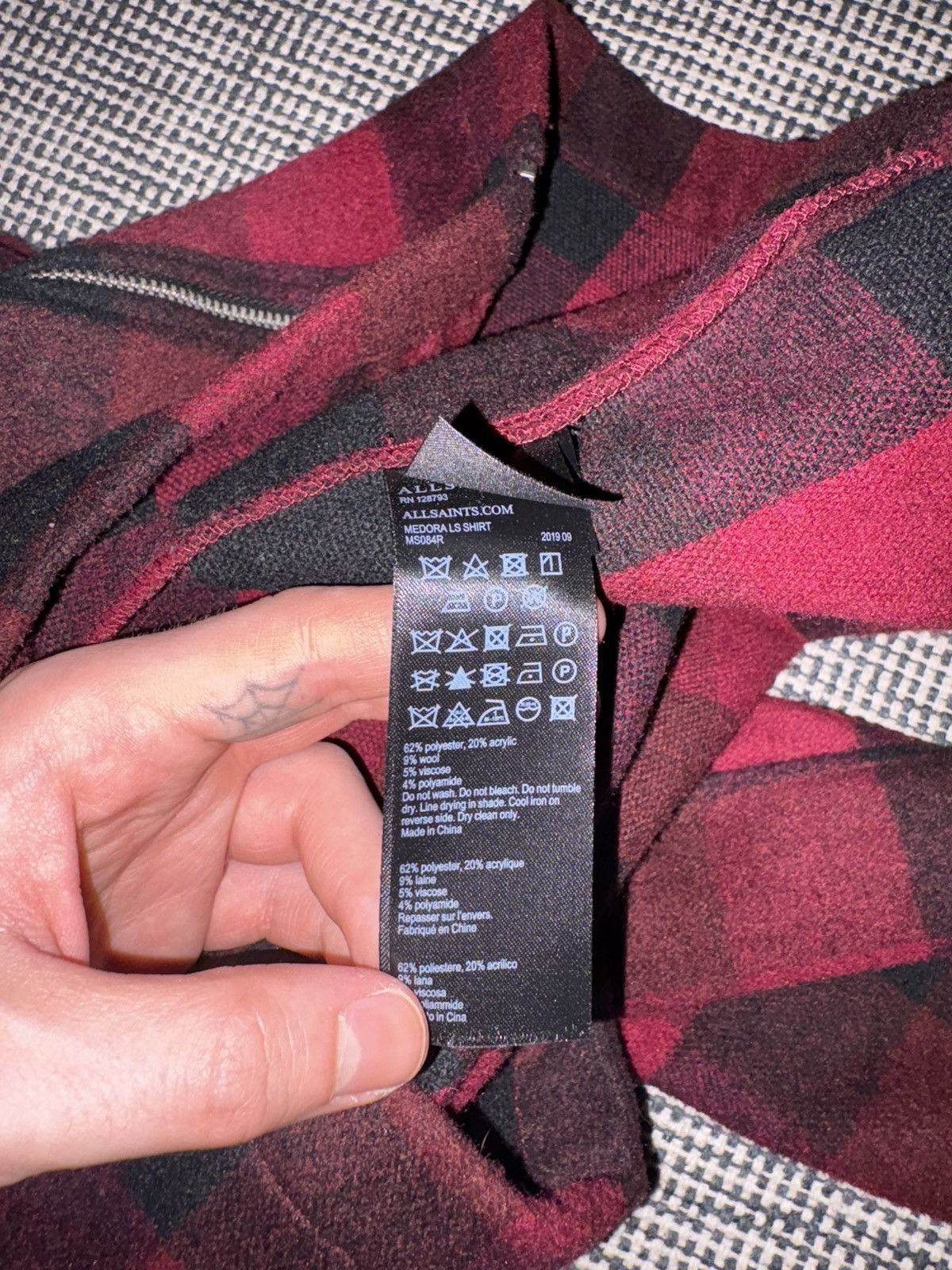 Allsaints Allsaints buffalo plaid zip up flannel jacket Size US S / EU 44-46 / 1 - 10 Thumbnail