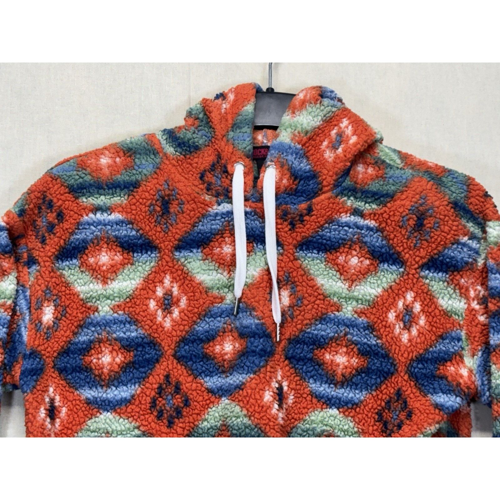 The Unbranded Brand Rock And Roll Denim Pullover Hoodie Aztec Women’s Medium Size M / US 6-8 / IT 42-44 - 2 Thumbnail