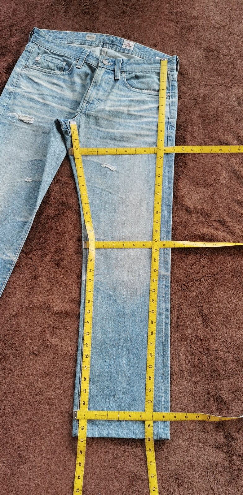 AG Adriano Goldschmied Adriano Goldschmied Tambourine Straight Leg Jeans Size US 32 / EU 48 - 11 Thumbnail