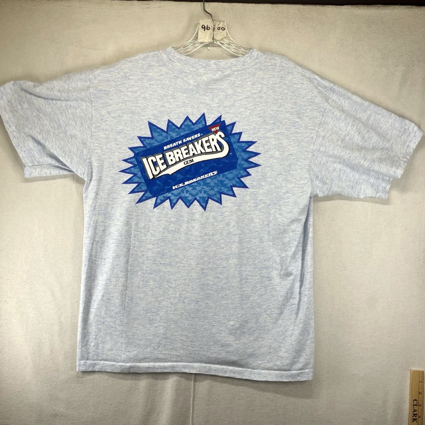 Doublet VINTAGE Ice Breakers Gum Shirt Made In USA Single Stitch Double Sided L | Nabisco T-Shirt | Men’s Cotton 1990s Blue Short Sleeve Crew Neck Adult L Size US L / EU 52-54 / 3 - 2 Thumbnail