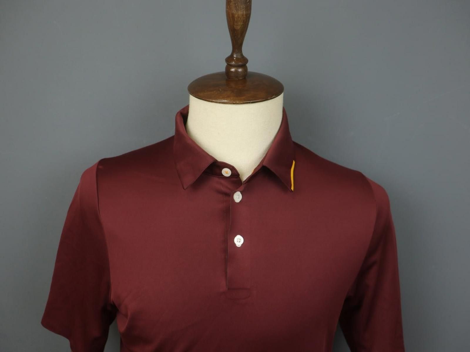 KJUS KJUS Burgundy Collared Popover Polo Shirt Size 52 Size US M / EU 48-50 / 2 - 11 Thumbnail