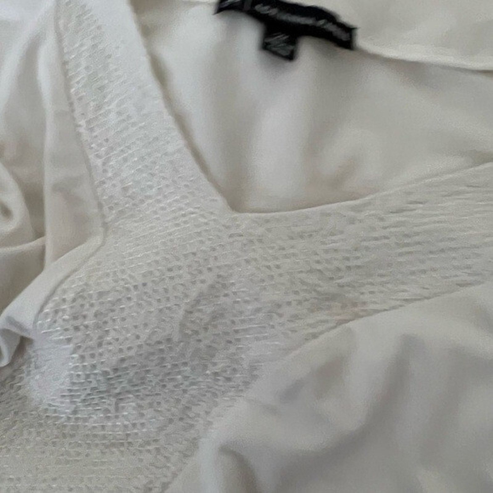 Adrianna Papell Adrianna Papell 3/4 sleeve Top Embroidery Ivory tuni Size 2X Size XXL / US 16-18 / IT 52-54 - 9 Thumbnail