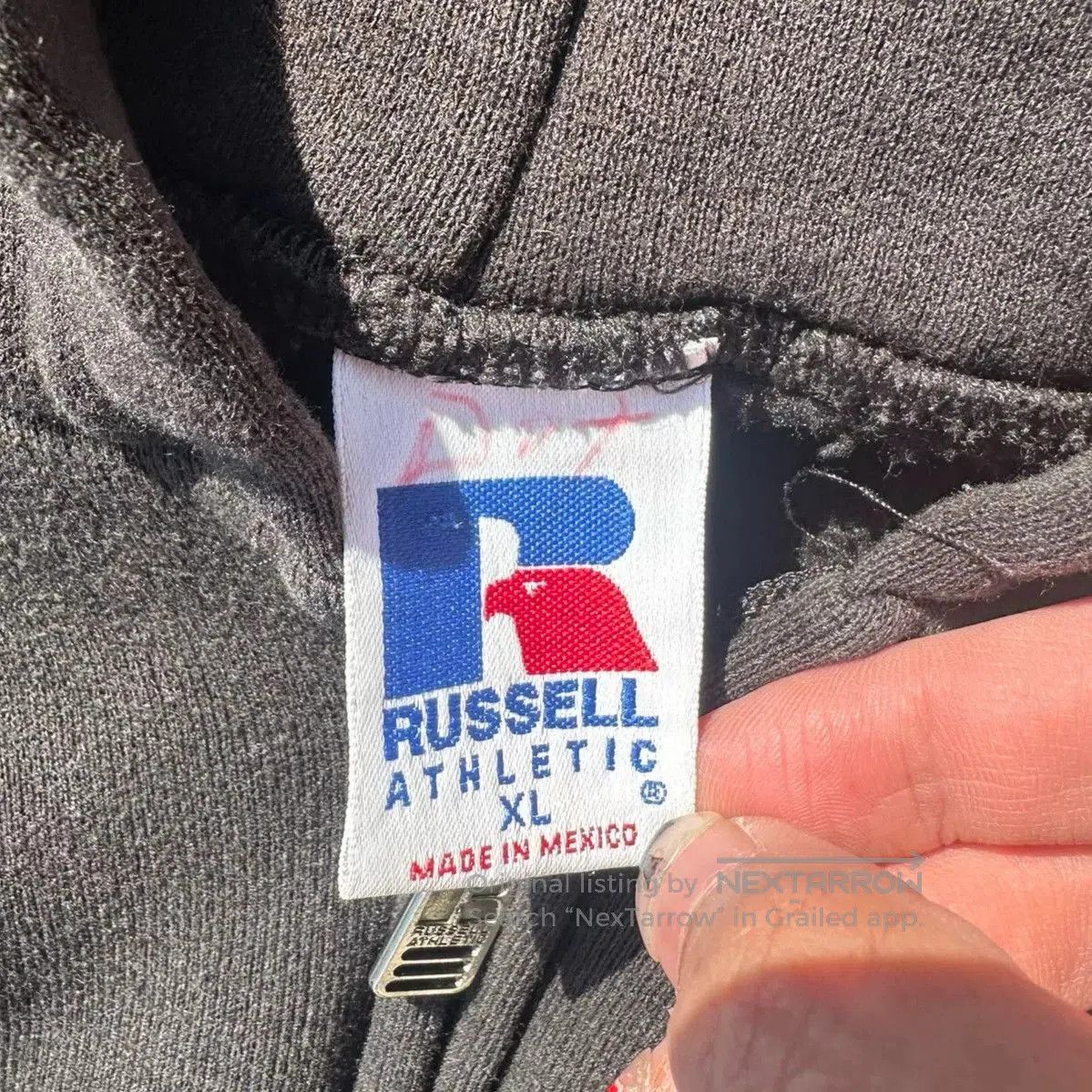 Vintage Russell Vintage Zip Hoodie 90s. Size US M / EU 48-50 / 2 - 3 Thumbnail