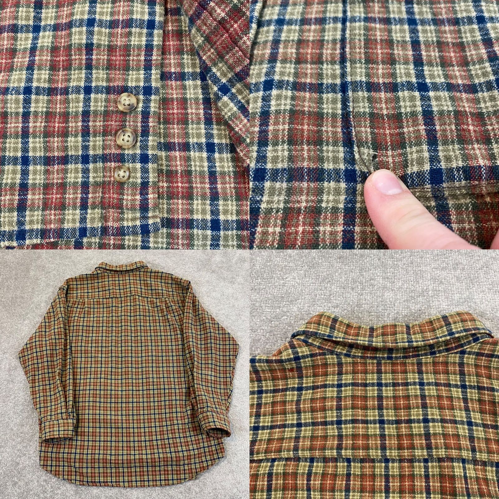 Pendleton VINTAGE Pendleton Mens Shirt XL Brown Plaid Wool Button-Down Casual Outerwear Size US XL / EU 56 / 4 - 8 Thumbnail