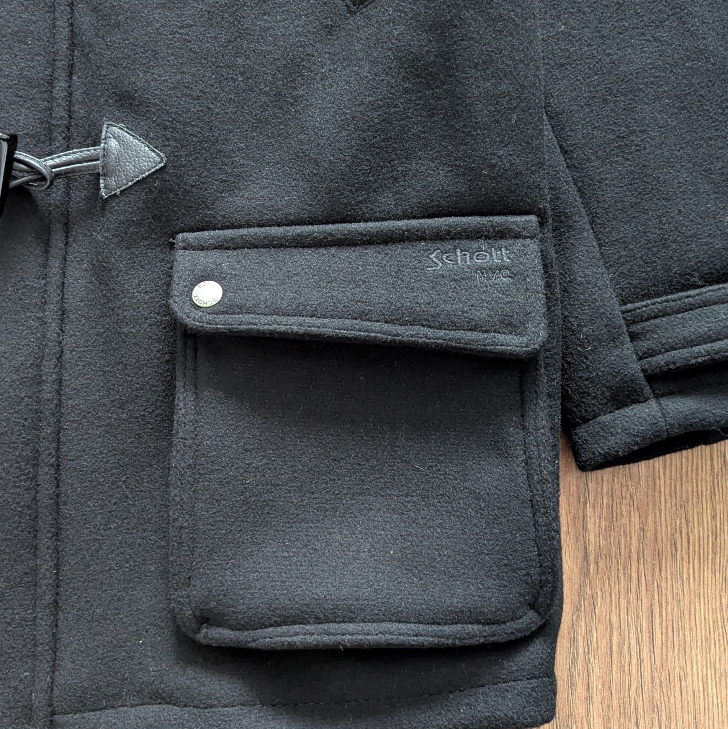 Other Schott NYC Wool Duffle Coat Men's Size M Black Casual Size US M / EU 48-50 / 2 - 9 Thumbnail