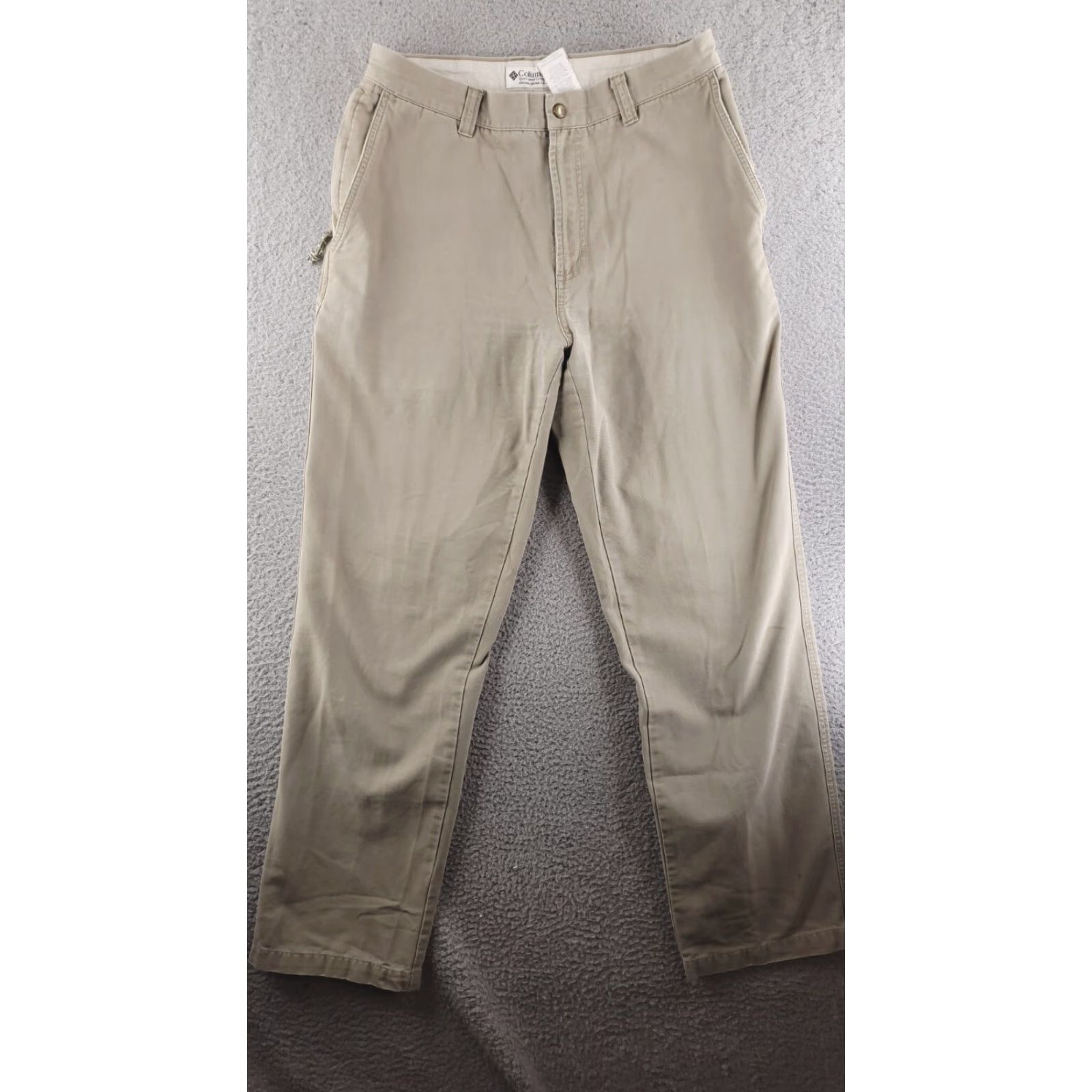 Vintage L.L. Bean Pants Mens 32x32 Canvas Brown Straight Chino Regular Size 32 Beige Outdoor Hiking Work Trail Size US 32 / EU 48 - 2 Thumbnail