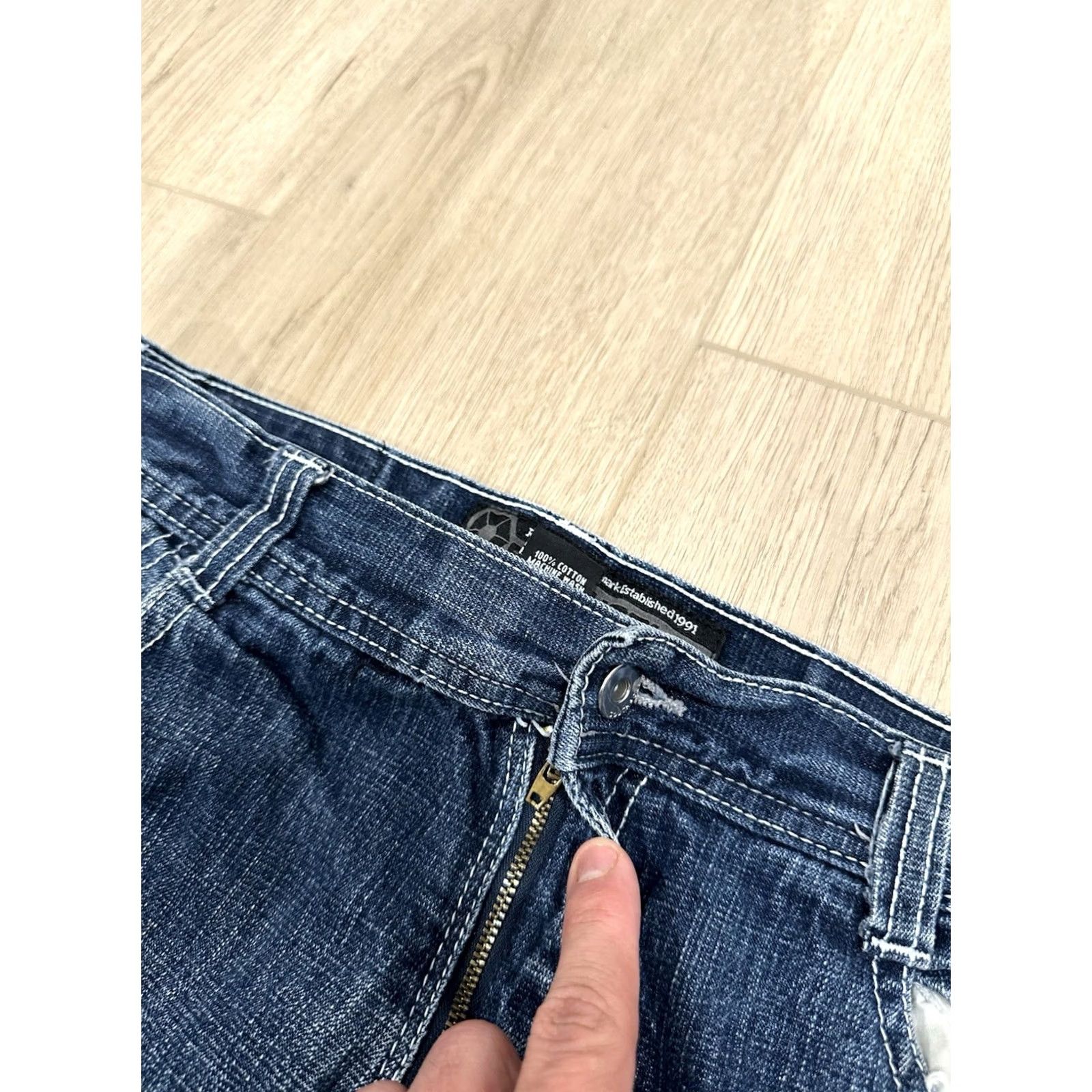 Southpole VINTAGE Southpole Jeans Size 36x31 Dark Wash Denim 5-Pocket Men Wide-Leg Relaxed Blue Cotton Jeans Boys Girls Mens Womens Size US 36 / EU 52 - 5 Thumbnail
