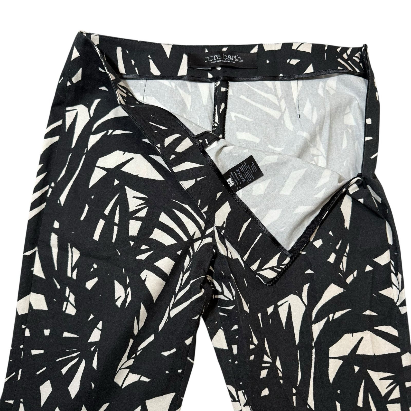 Other Nora Barth Flare Pants Statement Trouser Black White IT 44 Size 30" / US 8 / IT 44 - 5 Thumbnail