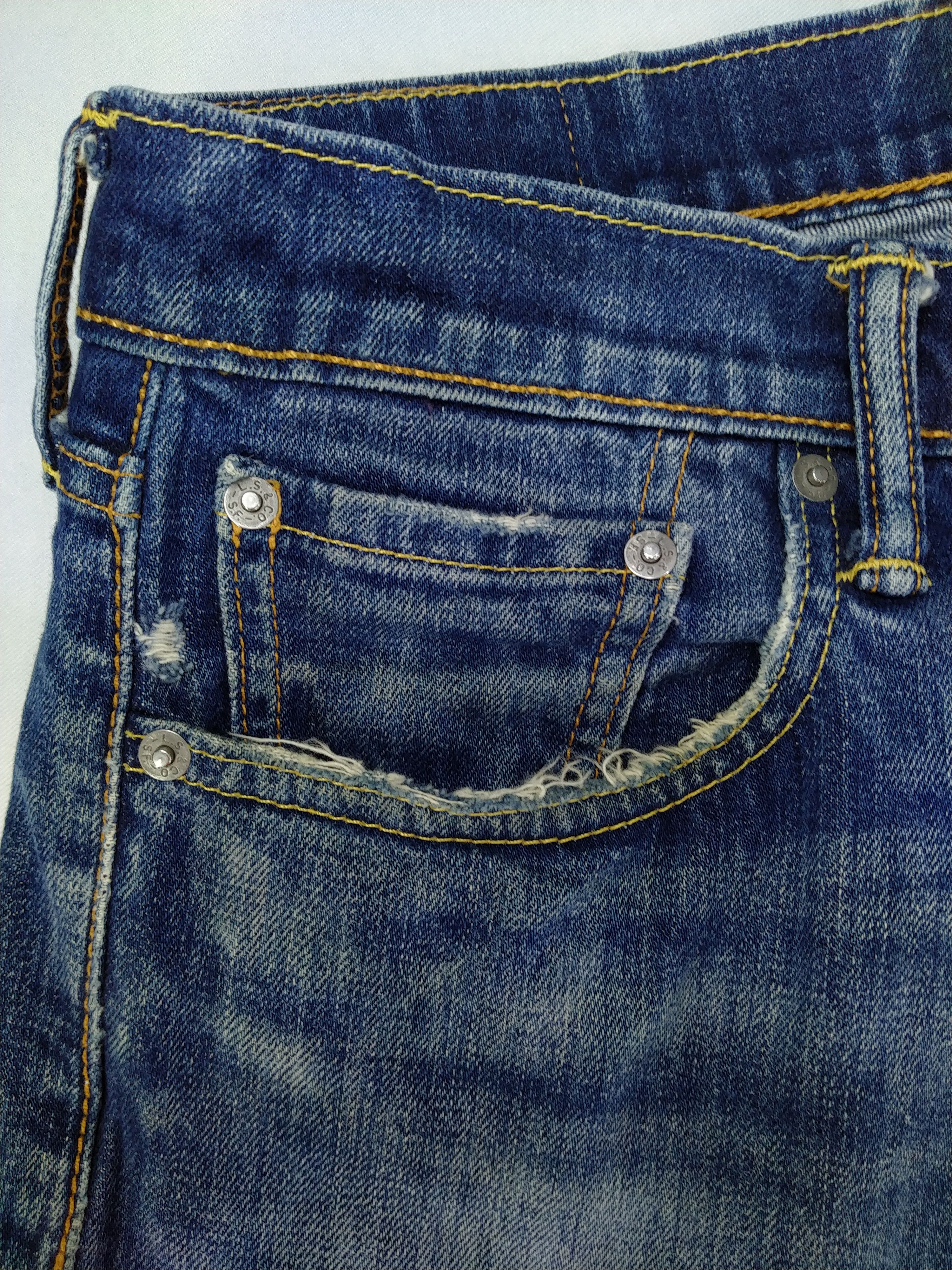 Levi's Levi's 513 Distressed Denim 34 x 31 -JN627 Size US 34 / EU 50 - 17 Thumbnail