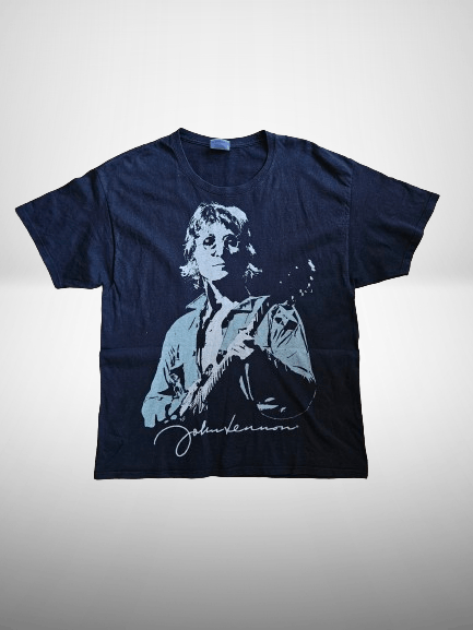 Band Tees × Hanes × Vintage John Lennon Band Tee XL Black Size US XL / EU 56 / 4 - 1 Thumbnail