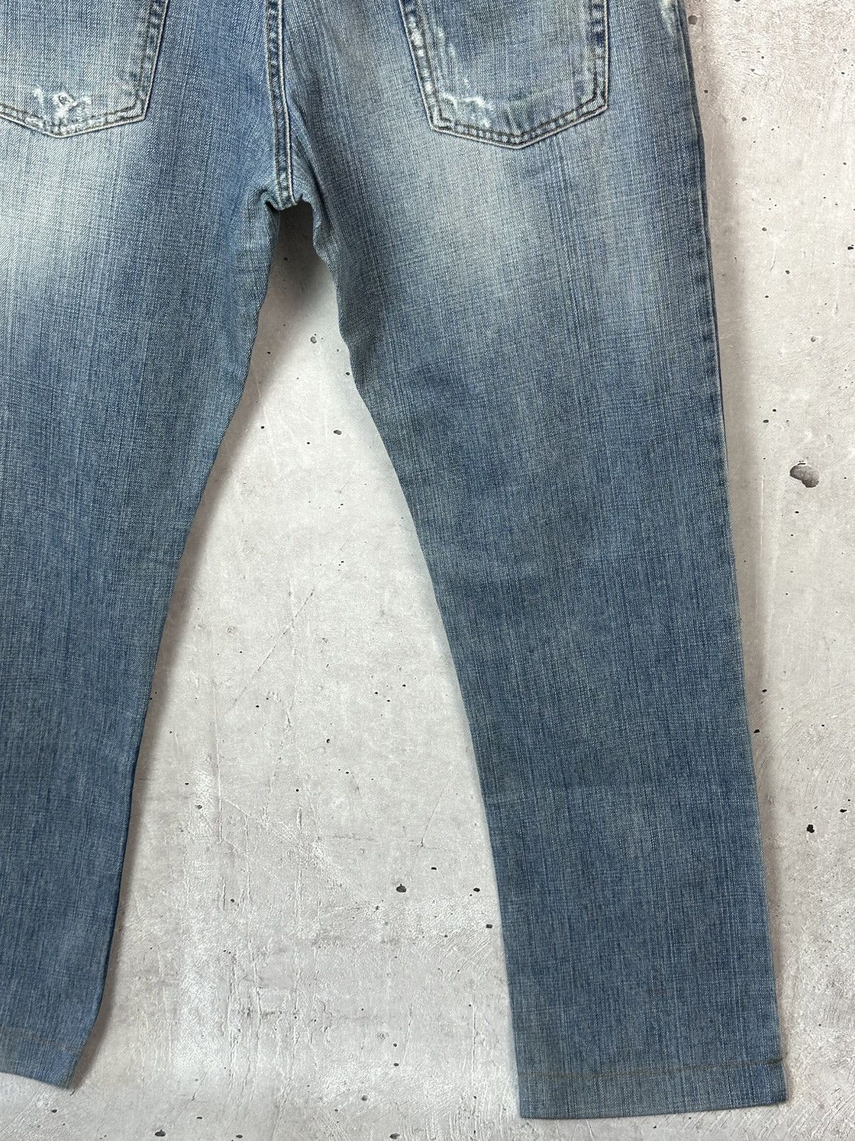 Dolce & Gabbana DG Vintage Dolce&Gabbana Loose Distressed Cotton Logo Jeans Size US 34 / EU 50 - 10 Thumbnail