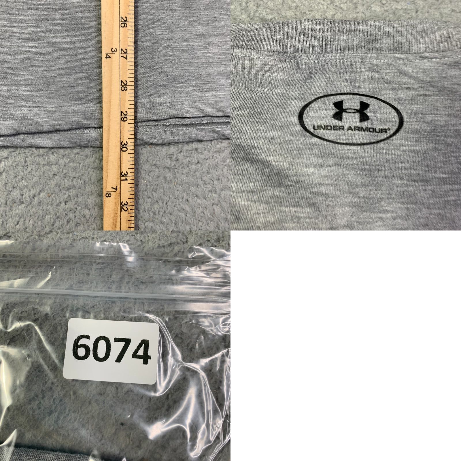 Under Armour Under Armour Shirt Adult 3XL Gray Cotton Lightweight Outdoors Gym Mens Size US XXL / EU 58 / 5 - 8 Thumbnail