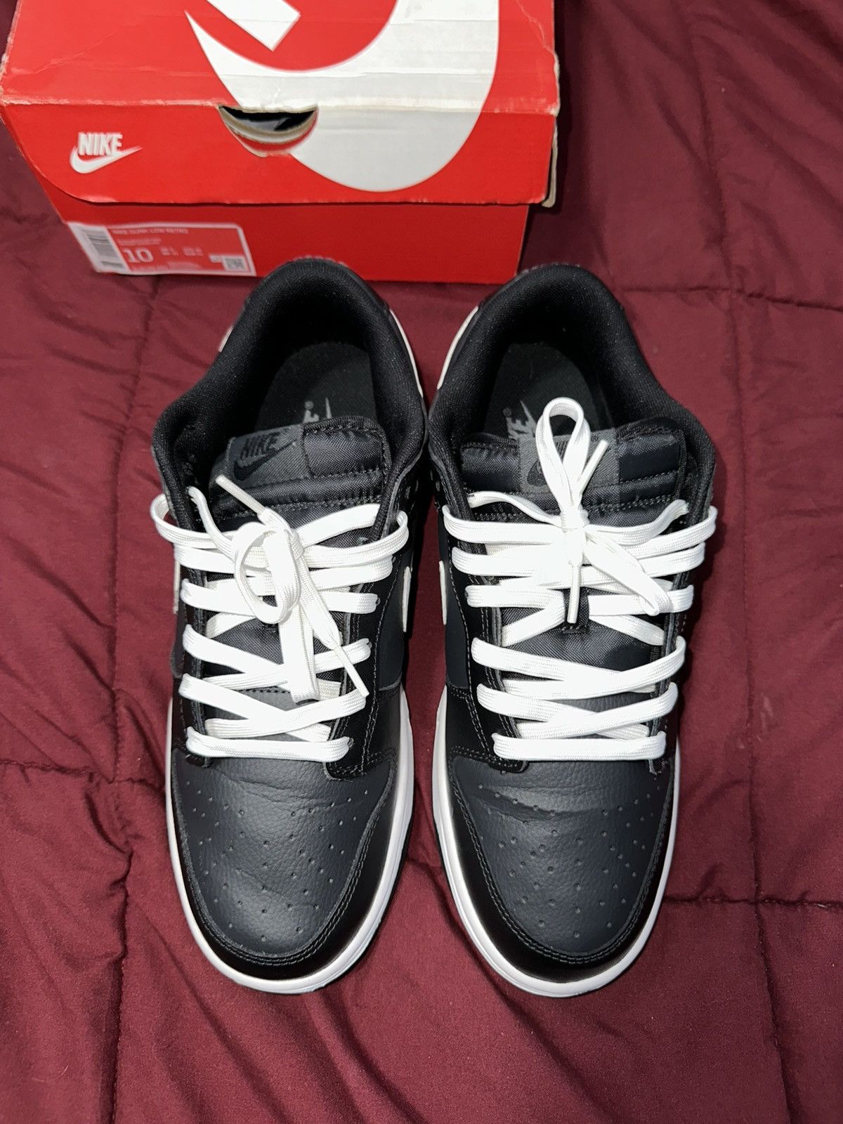 Nike Nike dunk low black panda Size US 10 / EU 43 - 3 Thumbnail