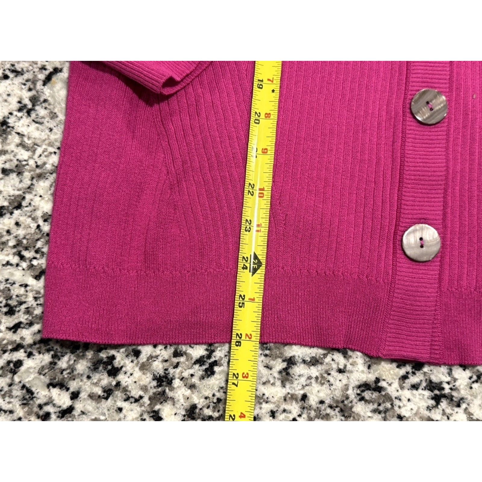 Vintage VINTAGE Misook Pink Button-Up Cardigan Women XL All Seasons Casual Formal Sweater Size XL / US 12-14 / IT 48-50 - 2 Thumbnail