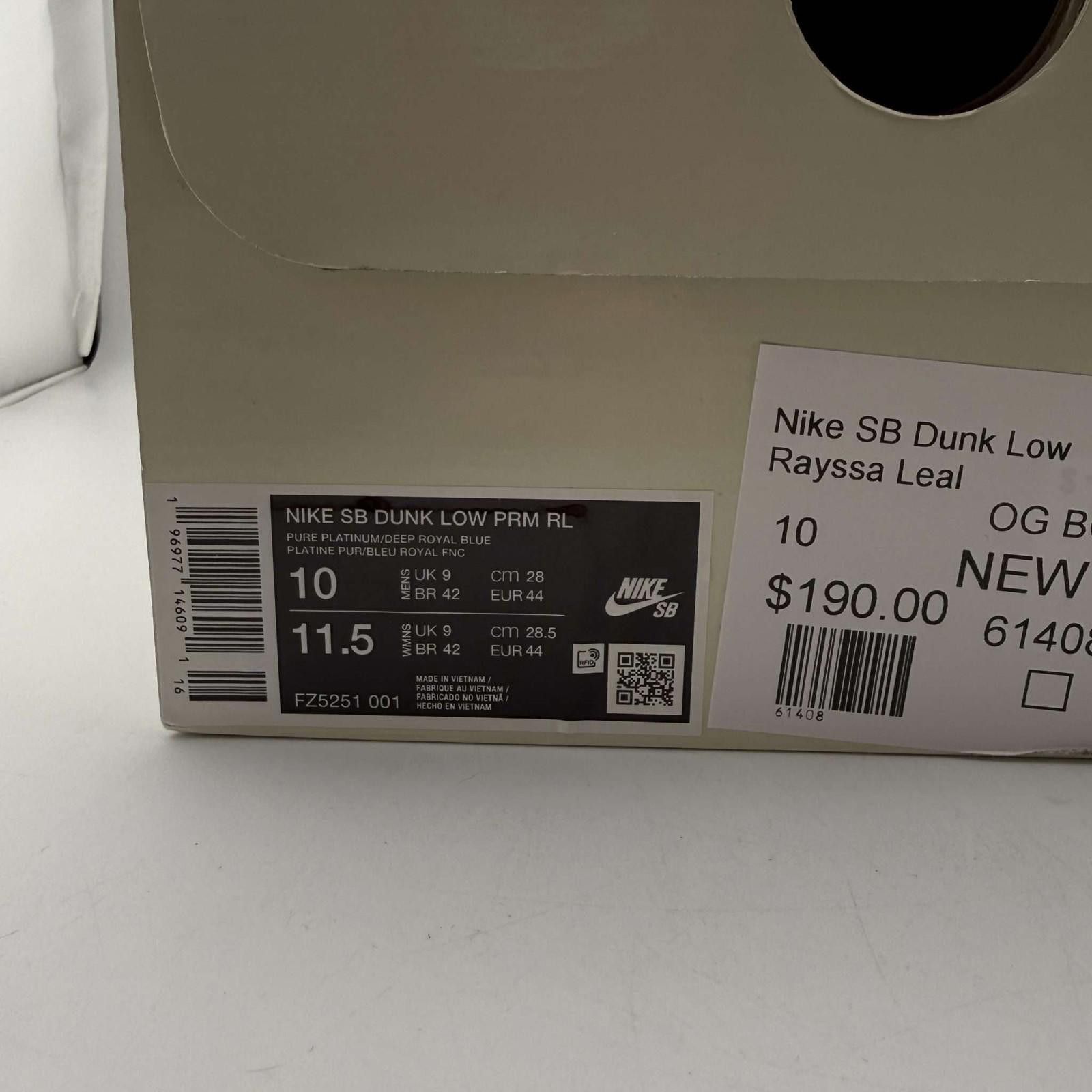 Nike Nike SB Dunk Low Rayssa Leal OG Box Size 10 New Size US 10 / EU 43 - 9 Thumbnail