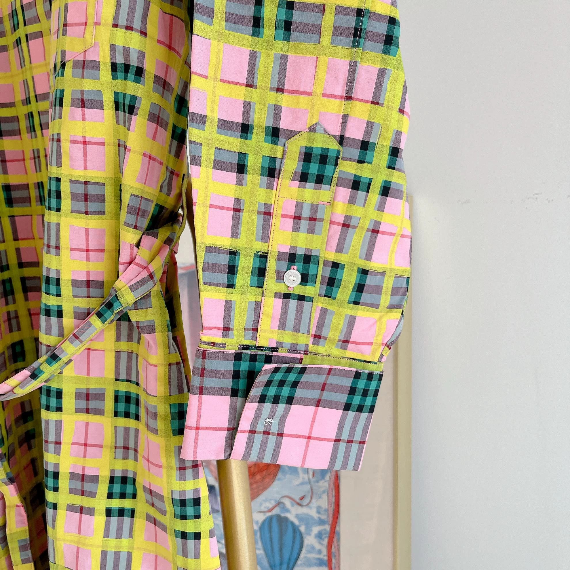 Burberry Burberry color block check collared shirt dress 10 Size M / US 6-8 / IT 42-44 - 4 Thumbnail