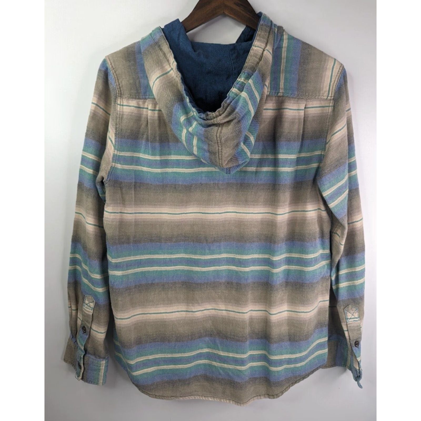 Vintage VINTAGE Modern Amusement Shirt Hoodie Striped Shacket Men’s Medium Long Sleeve Button-Up Size US M / EU 48-50 / 2 - 5 Thumbnail
