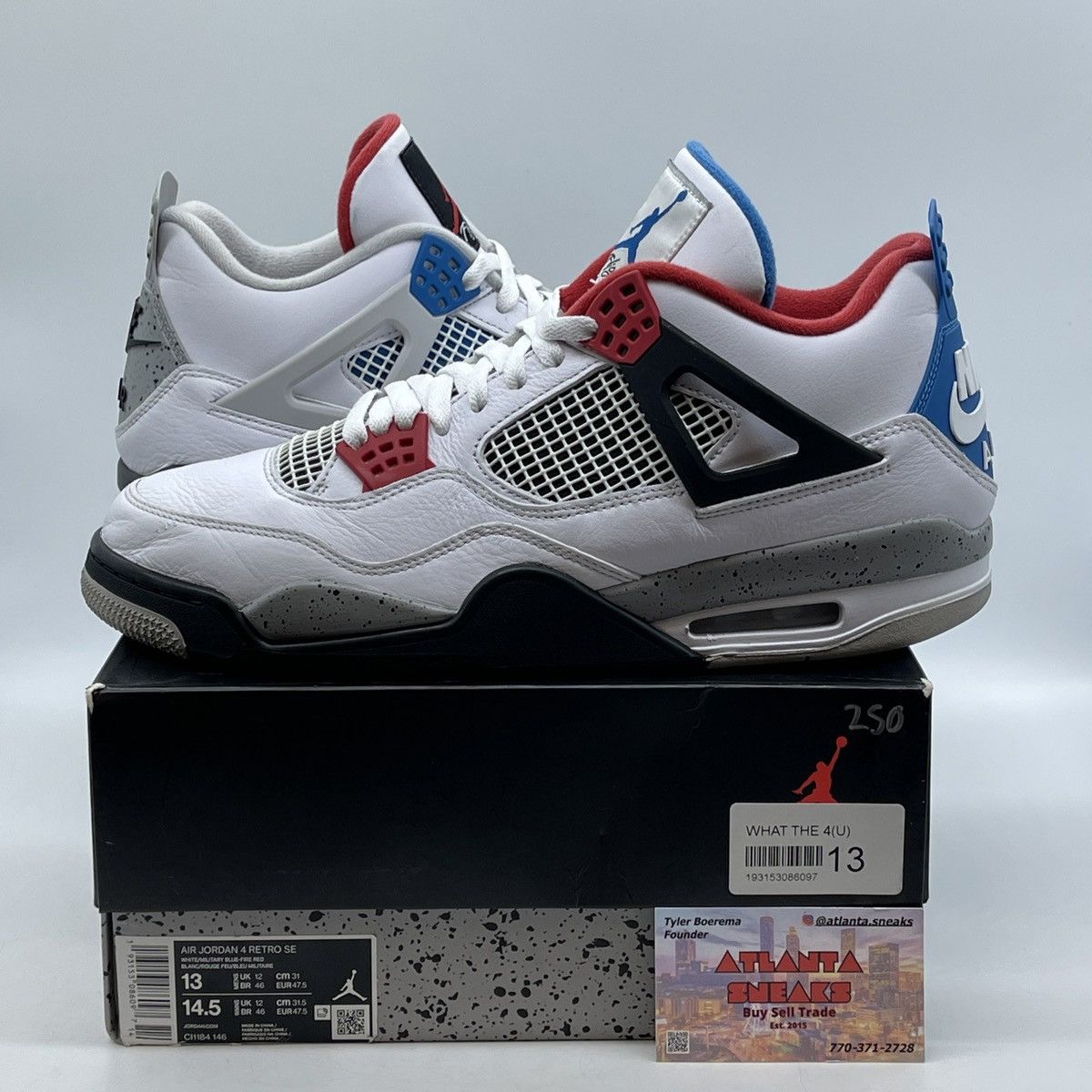 Jordan Brand Air Jordan 4 what the 4 Size US 13 / EU 46 - 1 Thumbnail