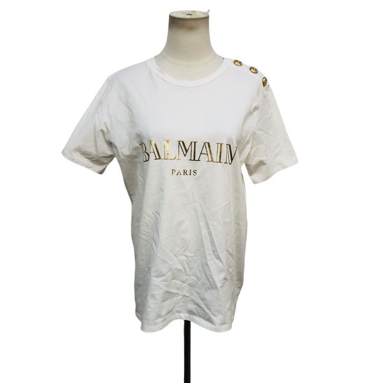Balmain Balmain Gold Button T-Shirt Size IT 40 Size S / US 4 / IT 40 - 1 Thumbnail