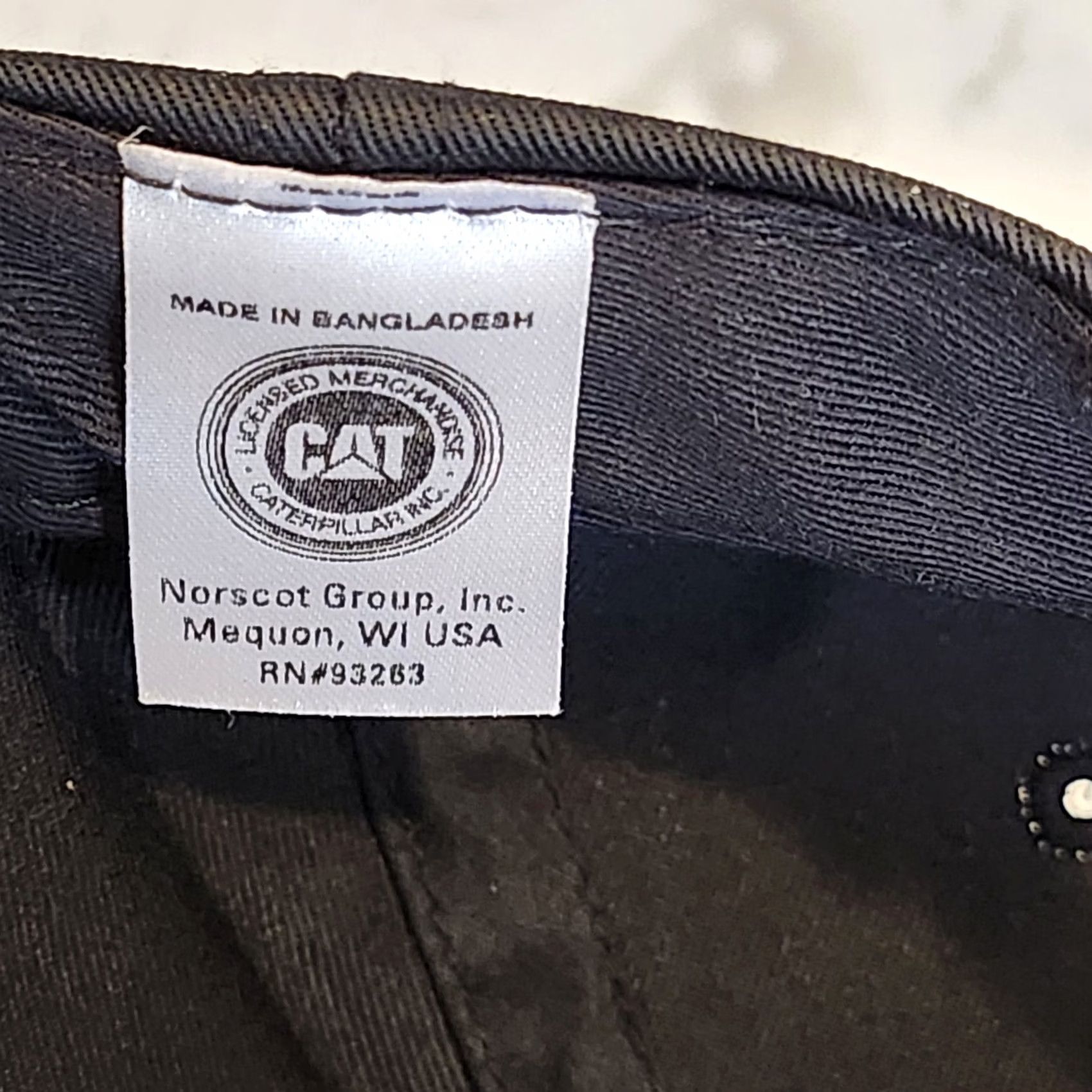 Vintage CAT Trucker Hat Baseball Black CAT Logo Classic Men Adjustable Hat Size ONE SIZE - 8 Thumbnail