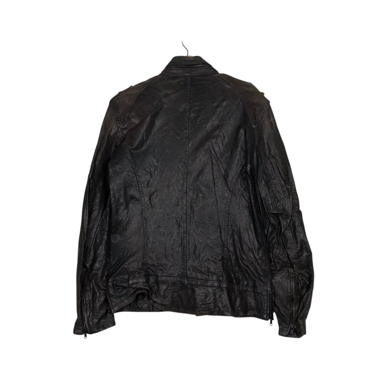 Vintage 🔥VINTAGE LEATHER JACKET NATIONALITY+ NAME GROSBEC CAFE RACER Size US M / EU 48-50 / 2 - 10 Thumbnail