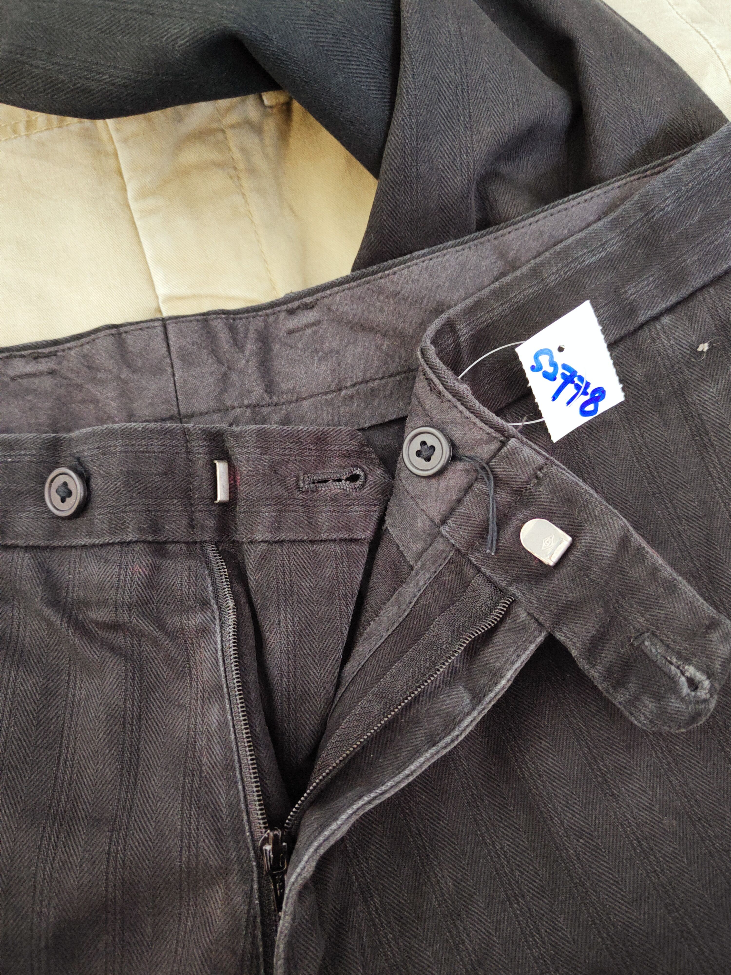 Japanese Brand Les Mues Black Faded Multipocket Casual Pants #S2778 Size US 31 - 15 Thumbnail