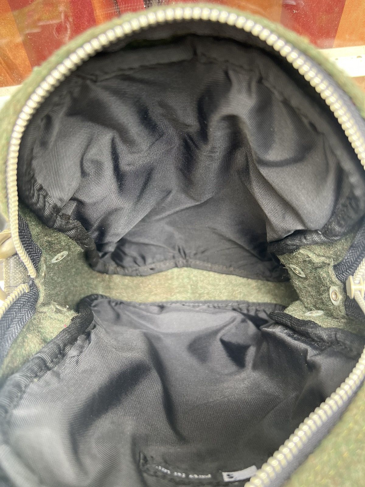 Lui's Vintage Luis Japan Distressed Hybrid Wool Leather Sling Bag Size ONE SIZE - 22 Thumbnail