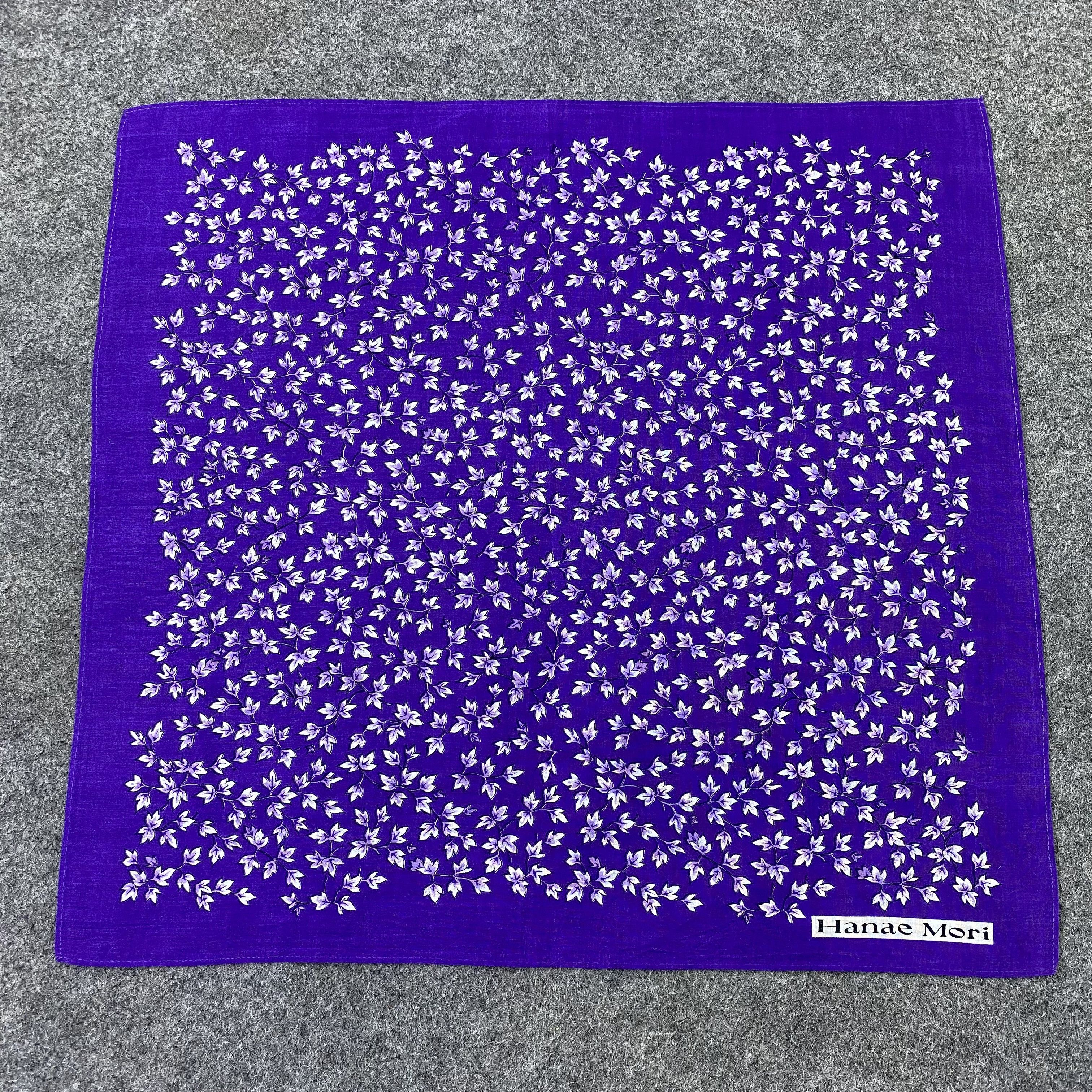 Hanae Mori Hanae Mori Handkerchief Neckerchief Bandana-B1618 Size ONE SIZE - 3 Thumbnail