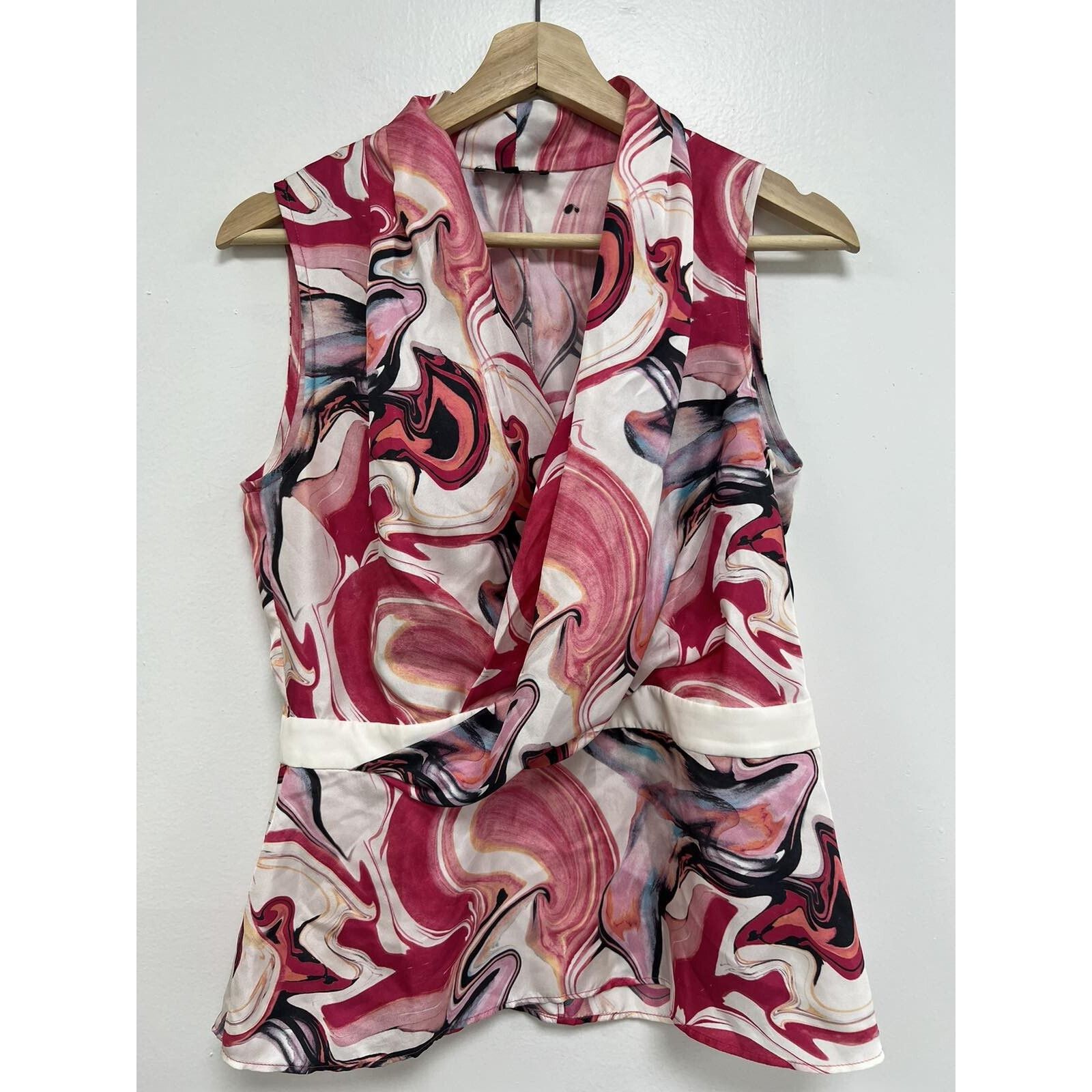 Lafayette 148 Lafayette 148 Women Your Sleevele Silk Blouse Size 4 A001920 Size S / US 4 / IT 40 - 2 Thumbnail