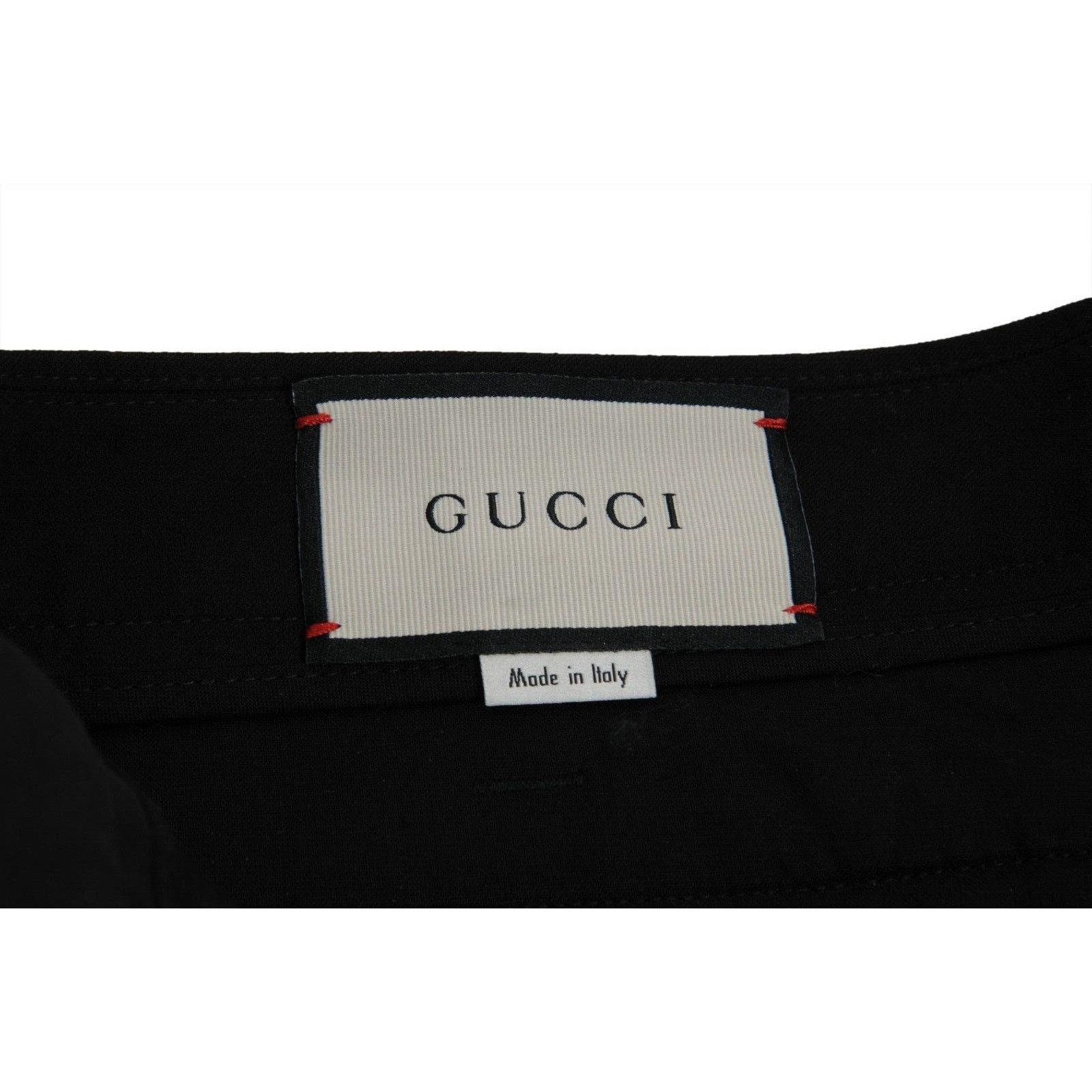 Gucci Side Stripe Logo Pants IT 50 Black Stretch Size US 34 / EU 50 - 11 Thumbnail